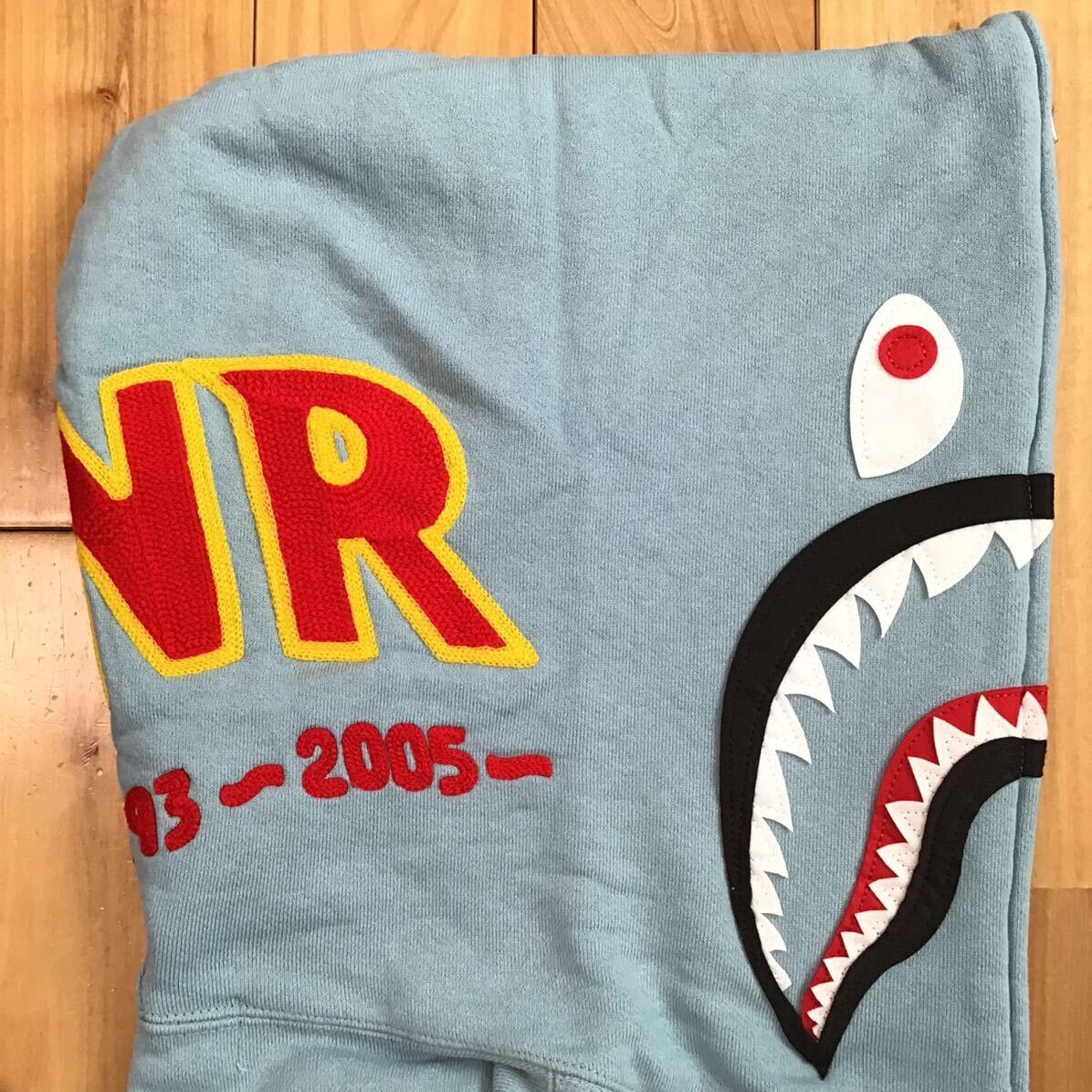 Bape BAPE Shark full zip hoodie light blue a bathing ape Size US L / EU 52-54 / 3 - 4 Thumbnail