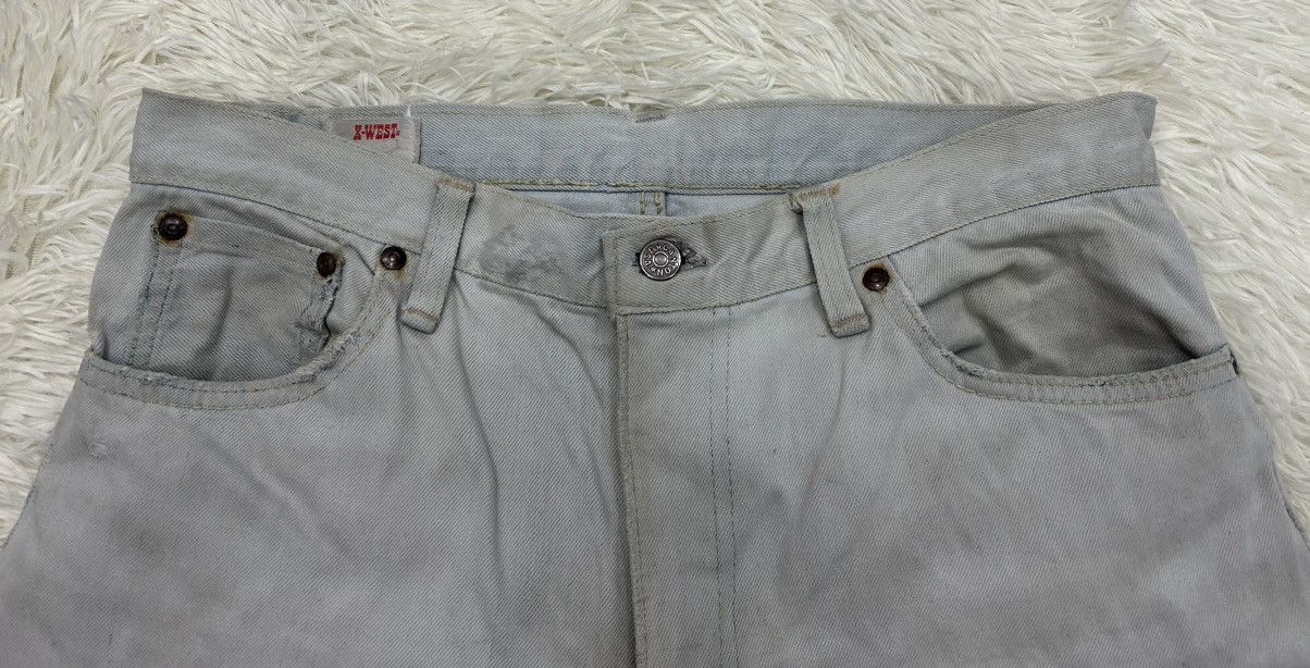 Japanese Brand Vintage 70's Canton X-West Distressed Denim Size US 33 - 3 Thumbnail