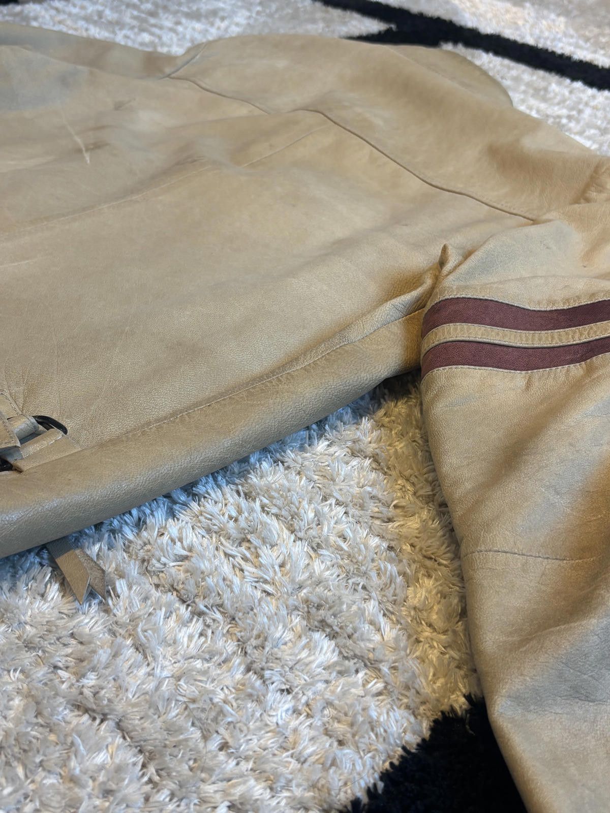 Vintage Dolce & Gabbana - Vintage Tan Leather Jacket Size US M / EU 48-50 / 2 - 5 Thumbnail
