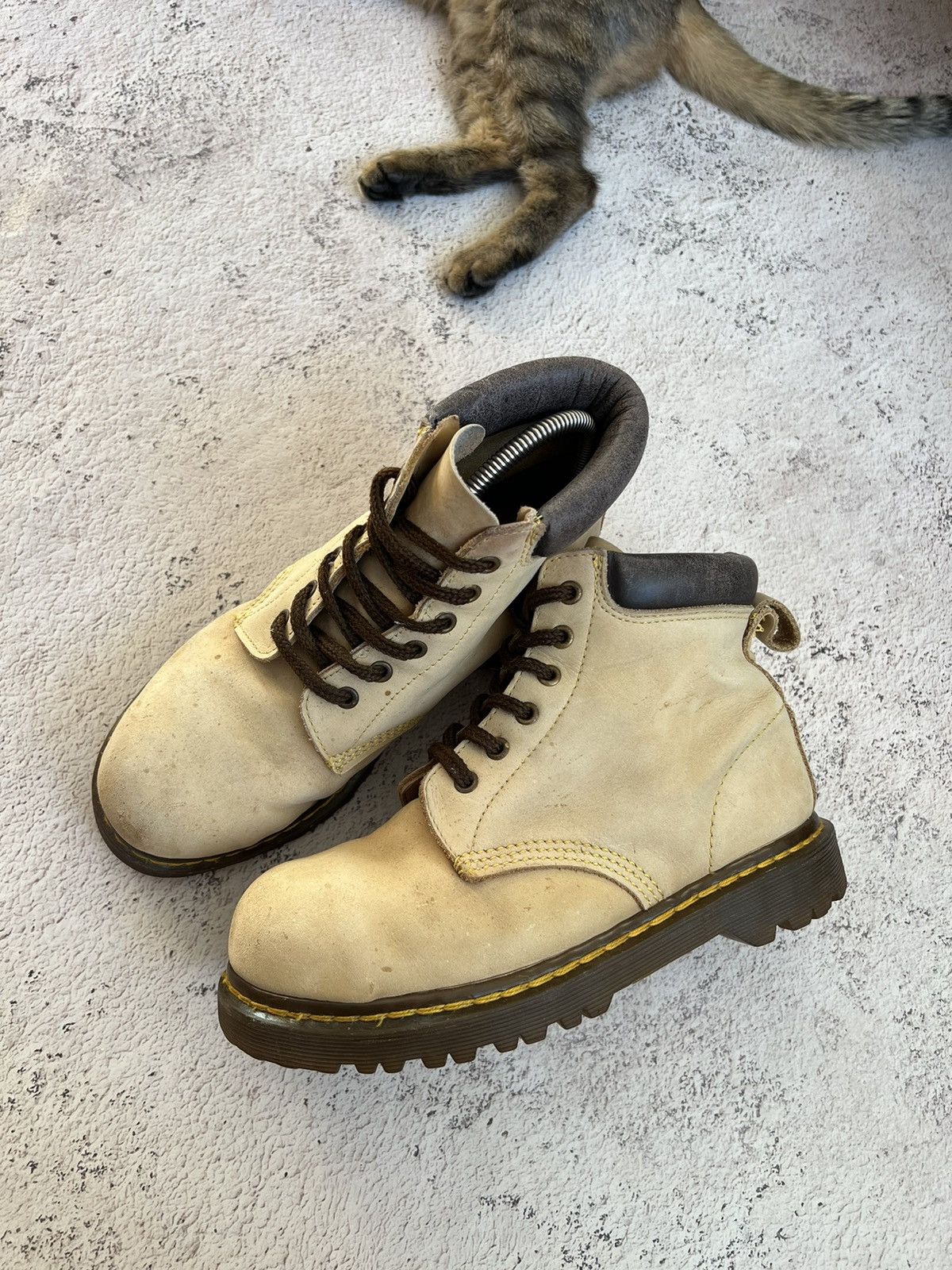 Dr. Martens × Vintage 80s🔥Dr.Martens vintage hole steel toe boot Made in England Size US 7.5 / EU 40-41 - 1 Thumbnail