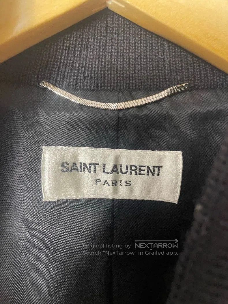 Saint Laurent Paris Saint Laurent Black and White Baseball Jacket. Size US XL / EU 56 / 4 - 2 Thumbnail