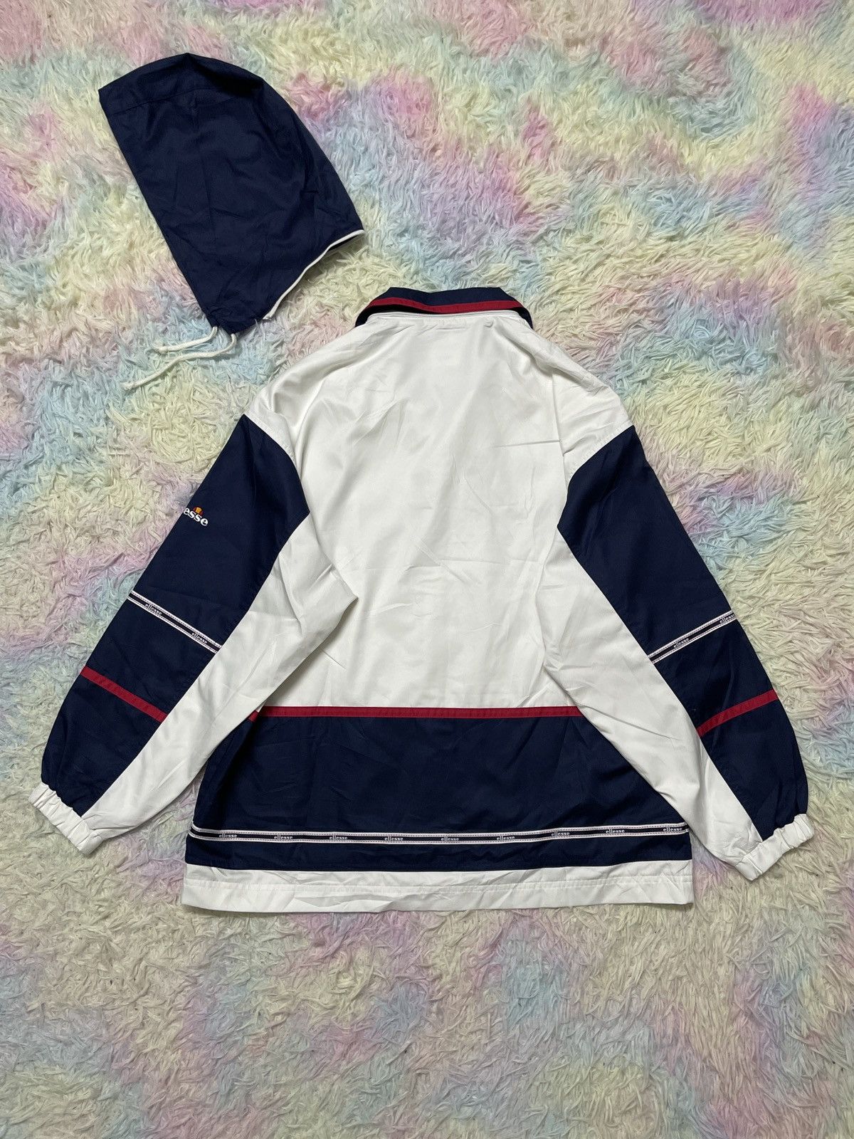 Ellesse × Japanese Brand × Vintage Ellesse light jacket with hoodie Size US S / EU 44-46 / 1 - 2 Thumbnail