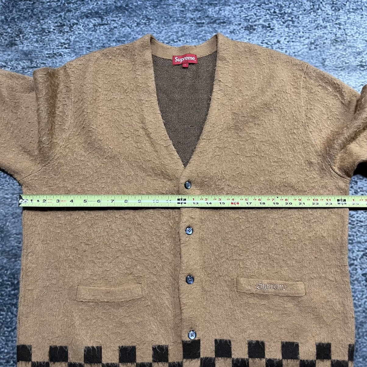 Supreme Supreme Brushed Checkerboard Cardigan Sweater Size Large Size US L / EU 52-54 / 3 - 10 Thumbnail