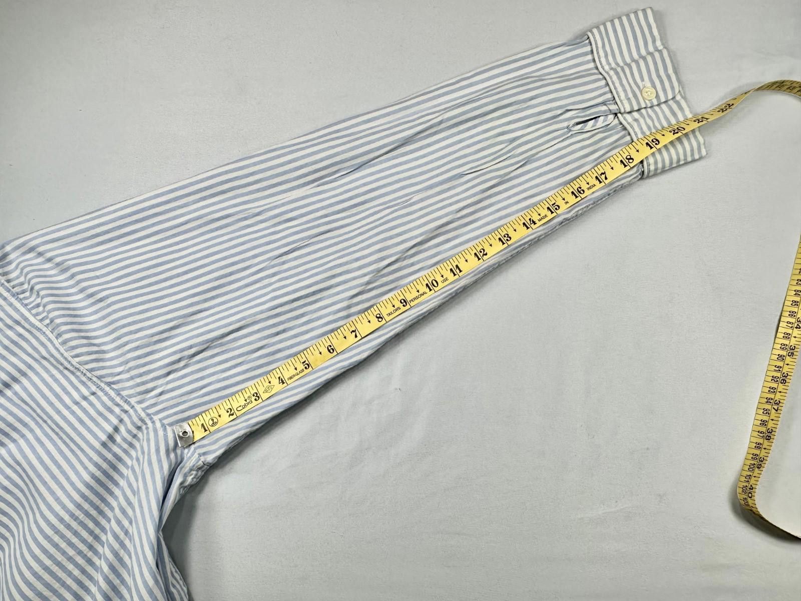 J.Crew J. Crew Men's XL Blue Striped Casual Button Down Shirt Size US XL / EU 56 / 4 - 7 Thumbnail