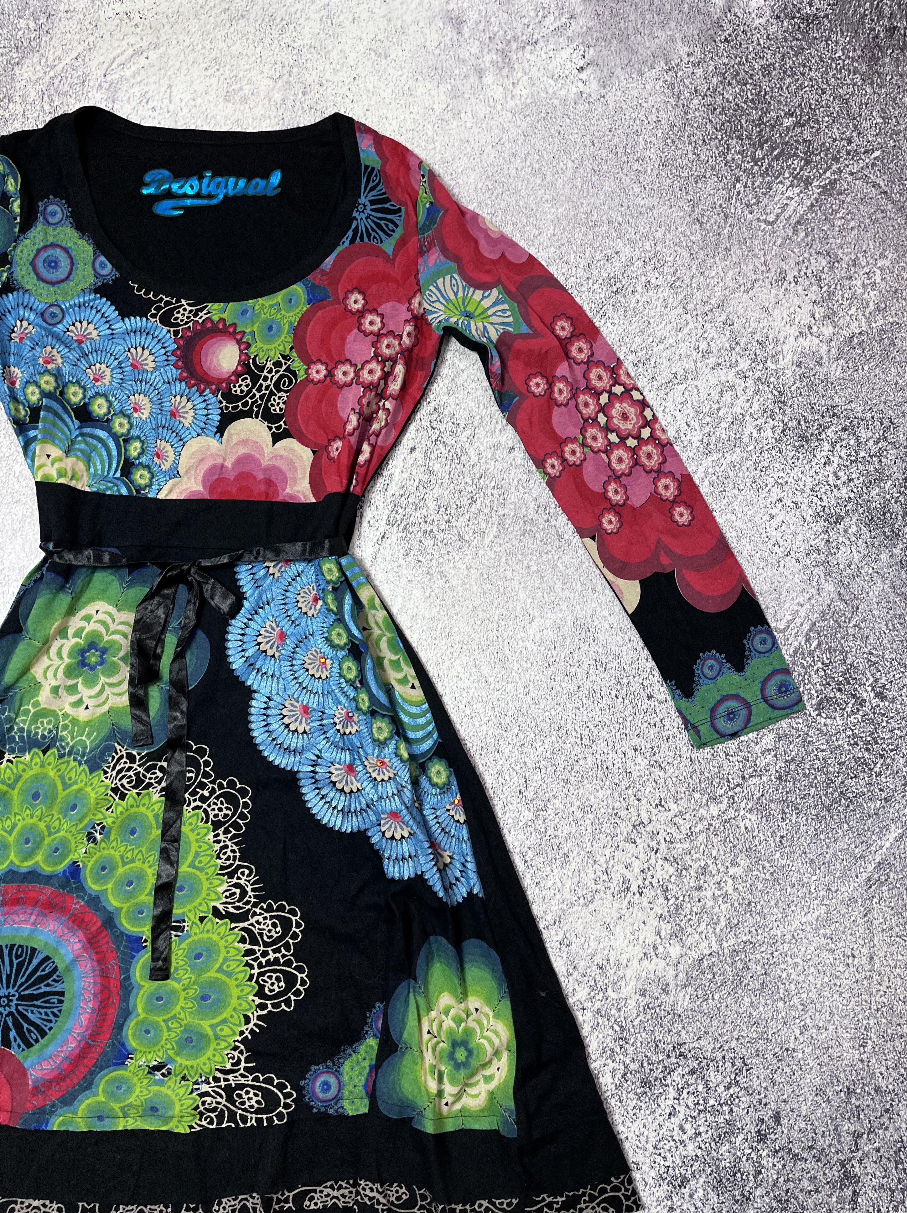Designer × Vintage Vintage women dress Designer 3D logo flowers size Xl Size XL / US 12-14 / IT 48-50 - 4 Thumbnail