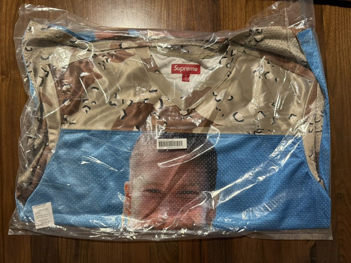Supreme Supreme Aphex Twin Football Jersey in Chocolate Chip Camo XL Size US XL / EU 56 / 4 - 4 Thumbnail