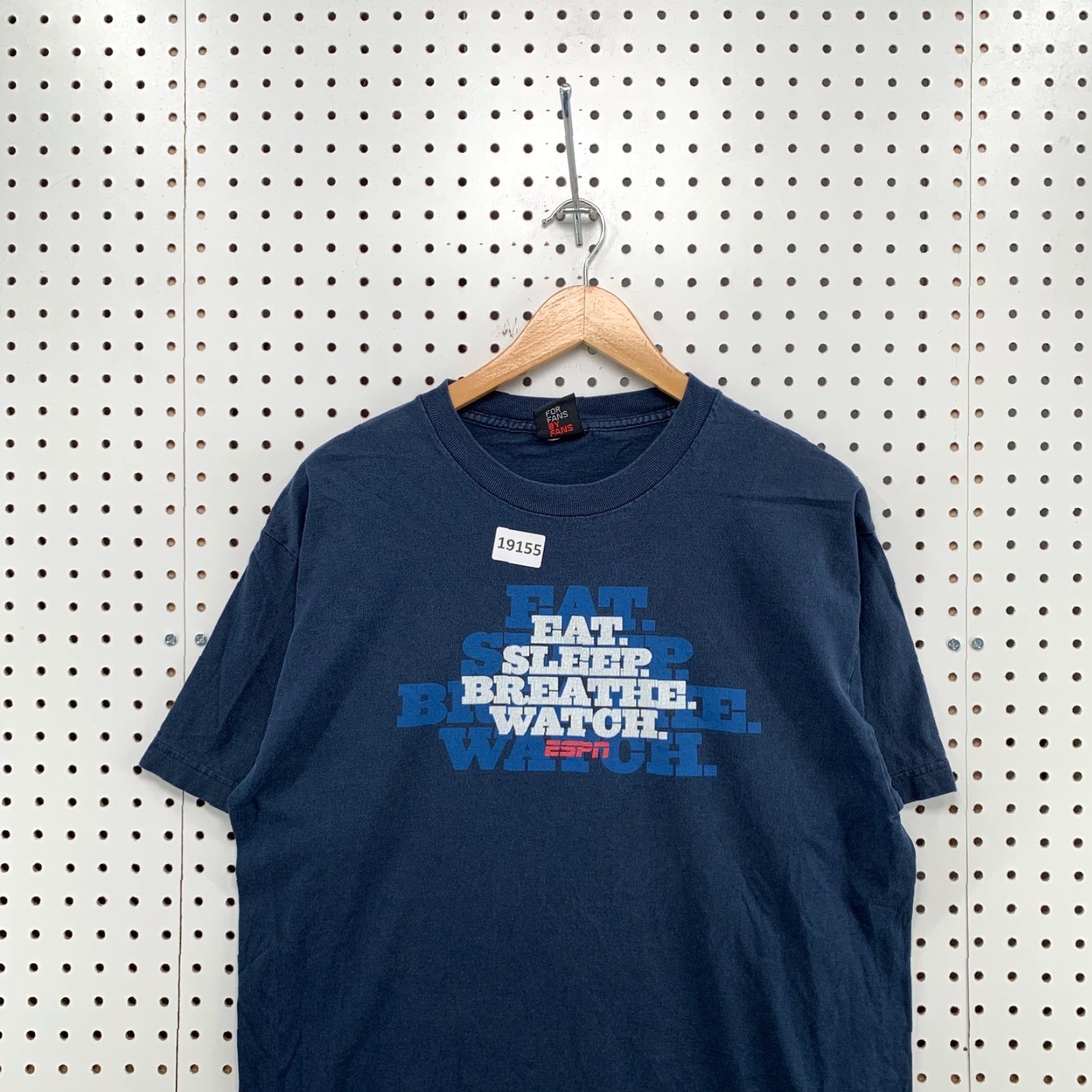 Vintage Vintage ESPN Shirt Navy Blue Eat Sleep Breathe Watch Adult Large 21.5x28 Sports Size US L / EU 52-54 / 3 - 6 Thumbnail