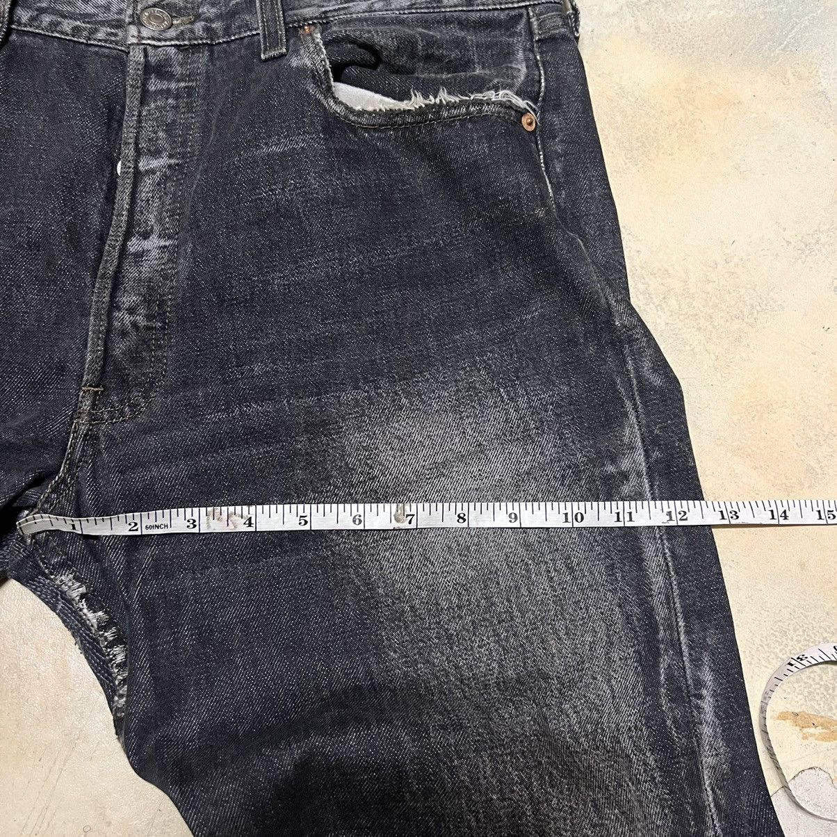 Levi's Vintage Distressed Levis Lot 501 Denim Jeans Size US 34 / EU 50 - 6 Thumbnail
