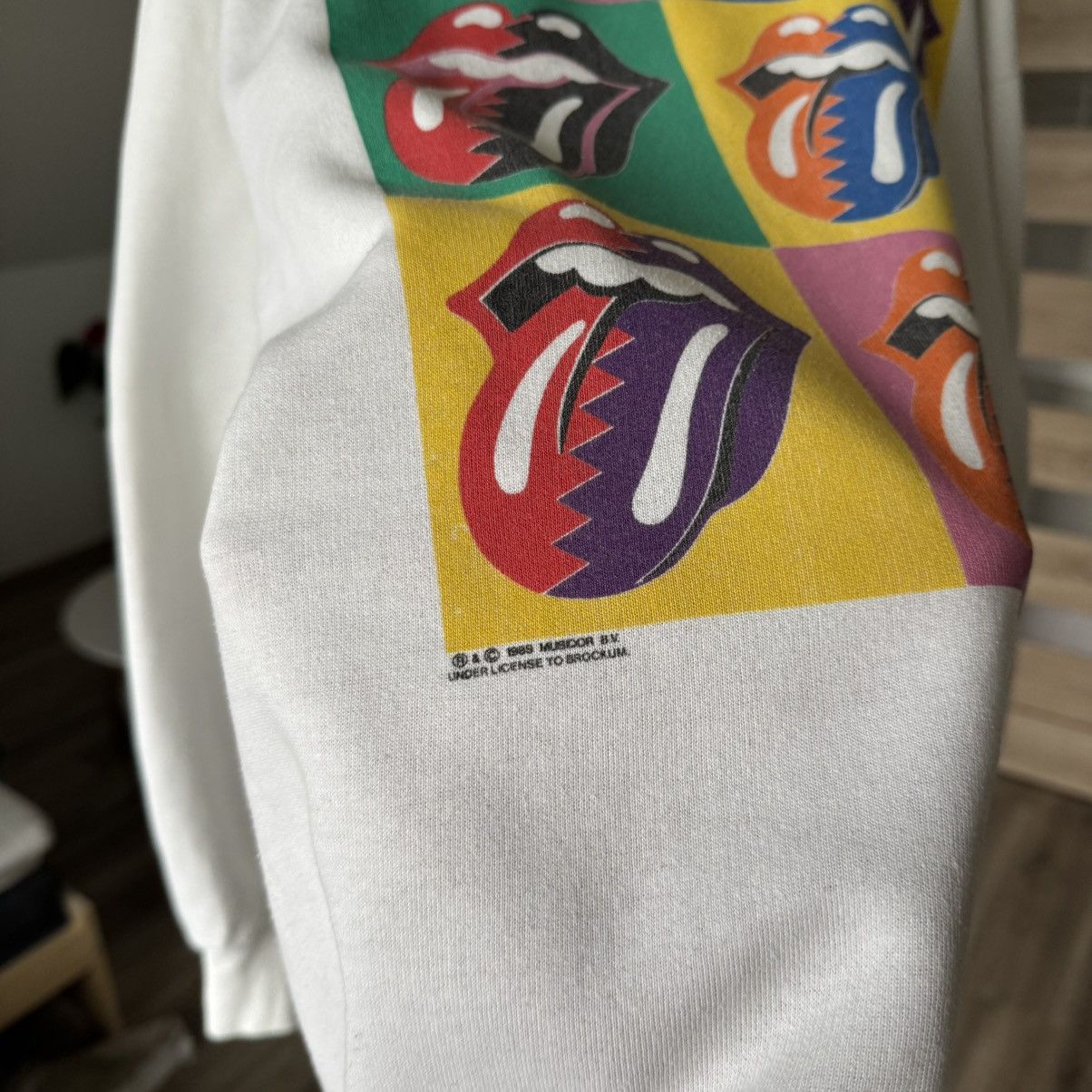 Band Tees × The Rolling Stones × Vintage Vintage The Rolling Stones 1989 American Tour Sweatshirt 80s Size US L / EU 52-54 / 3 - 3 Thumbnail