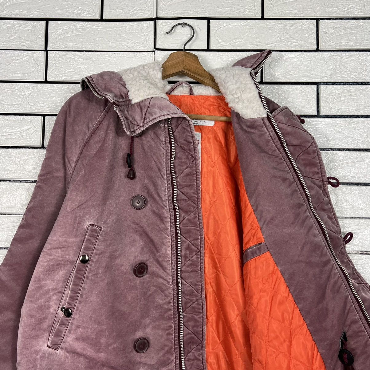 Vintage PARACHUTING Maroon Parka Fullzip Hooded Jacket #3963-C180 Size US L / EU 52-54 / 3 - 9 Thumbnail