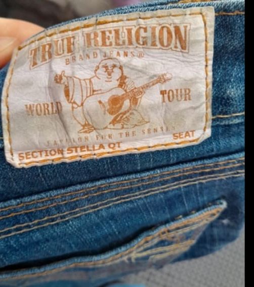 True Religion 2010s True Religion Slim Jeans W27/L34 Size 27" / US 4 / IT 40 - 6 Thumbnail