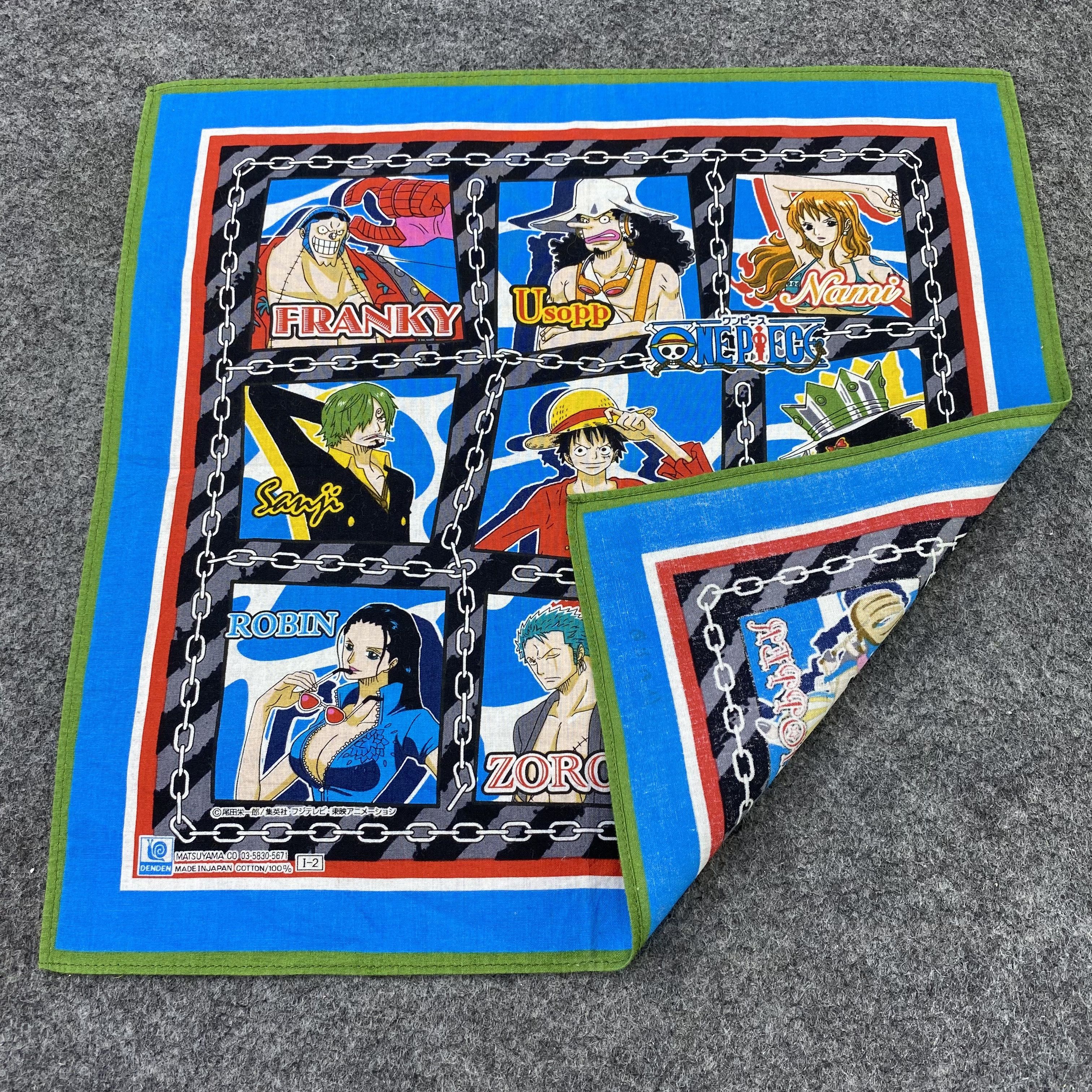 Anime ONE PIECE by Matsuyama Japan Handkerchief Bandana-B1441 Size ONE SIZE - 5 Thumbnail