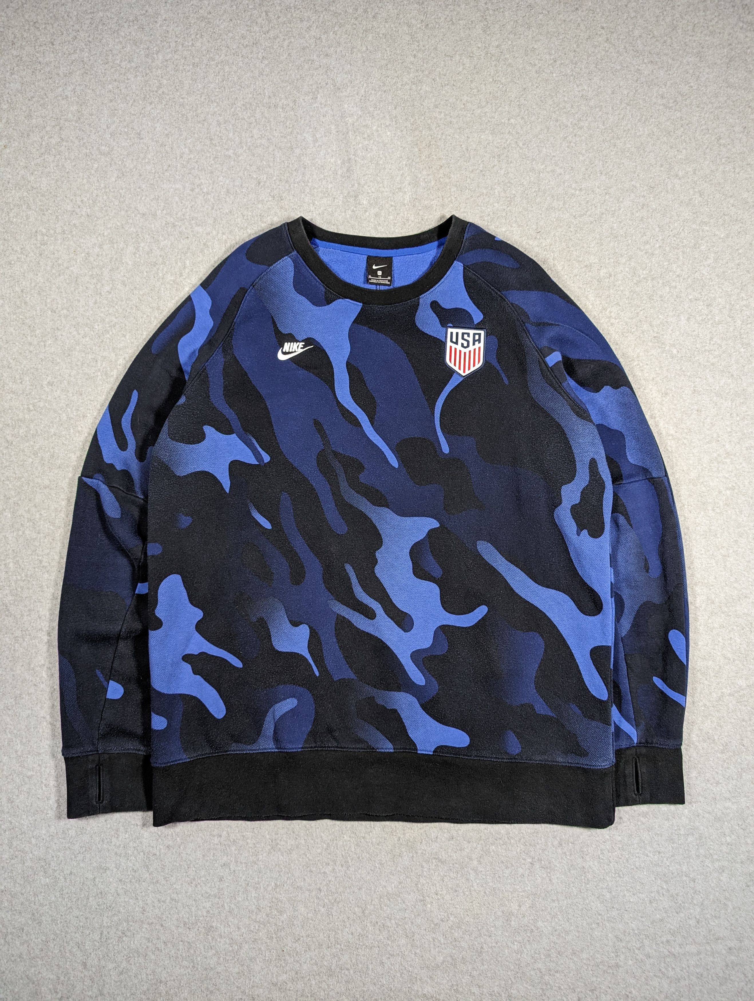 Nike × USA Olympics Nike USMSNT Sweatshirt Camo USA National Team Size US L / EU 52-54 / 3 - 1 Thumbnail