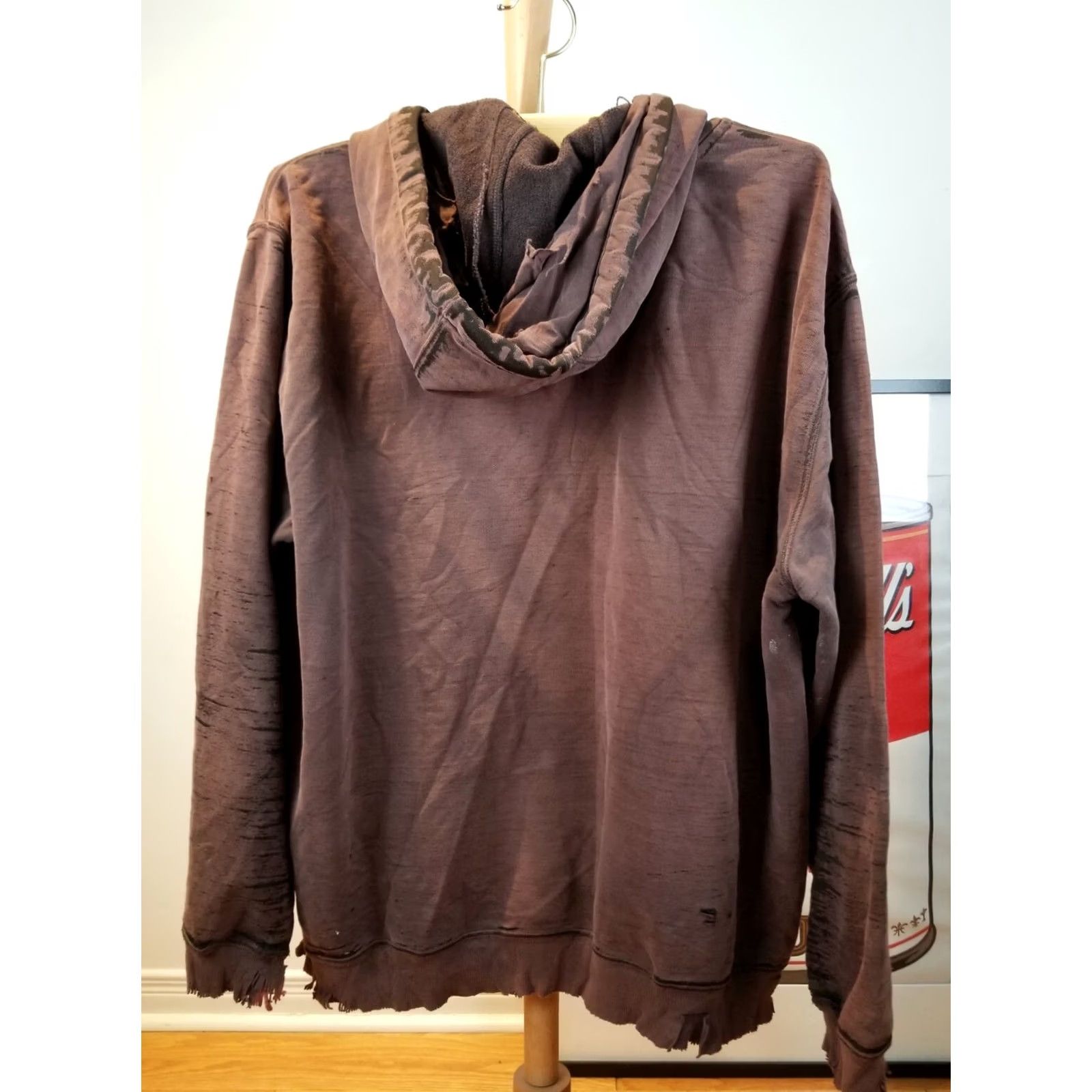 Carhartt VINTAGE Carhartt HOODIE Sweatshirt SZ XLARGE Brown Pullover Mens 26 INCH Top to Bottom 24/28/22/26 Inches Size US XL / EU 56 / 4 - 7 Thumbnail