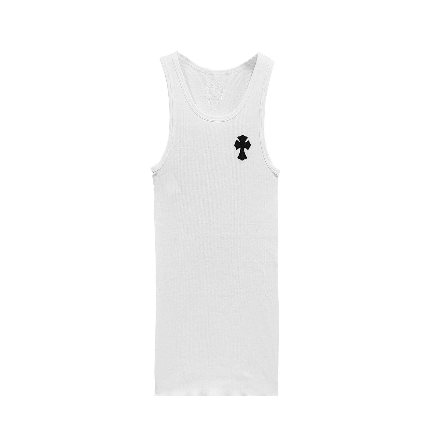 Chrome Hearts Chrome Hearts White Beaded Cross Leather Logo Tank Top Size M / US 6-8 / IT 42-44 - 1 Thumbnail
