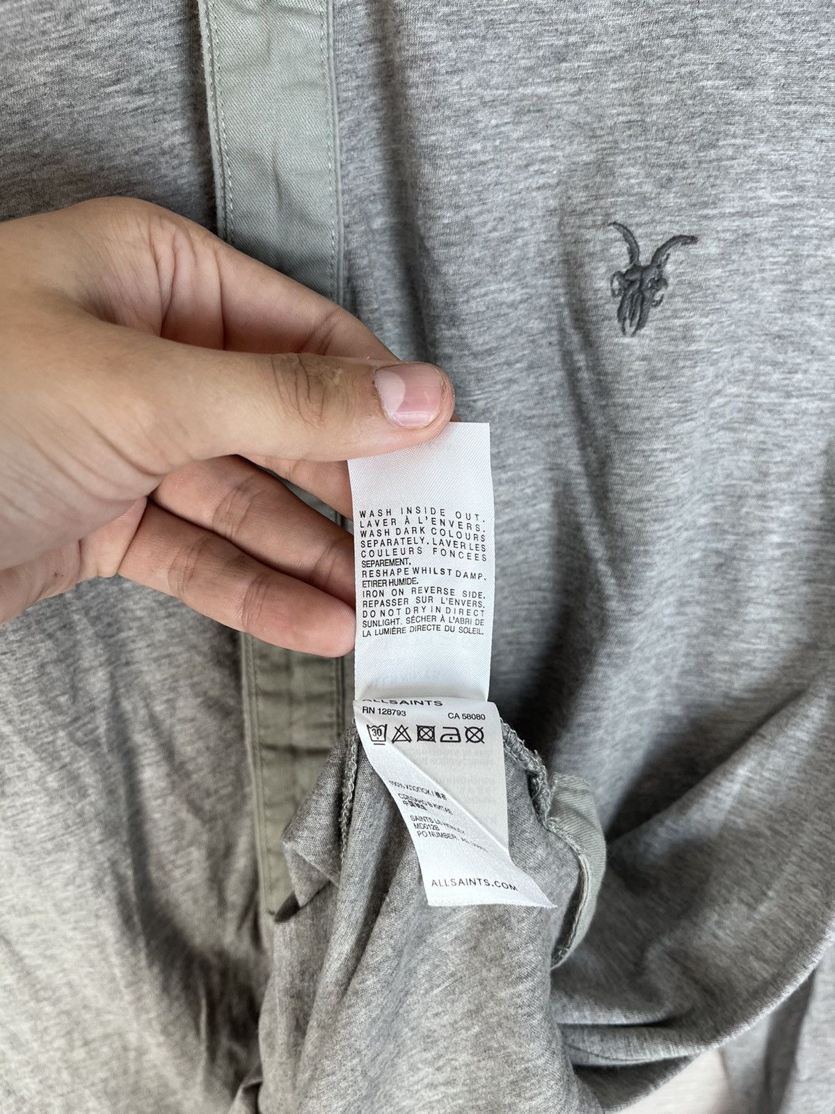 Allsaints Men's Button Down Shirt 1/3 size L Allsaints y2k Size US L / EU 52-54 / 3 - 8 Thumbnail
