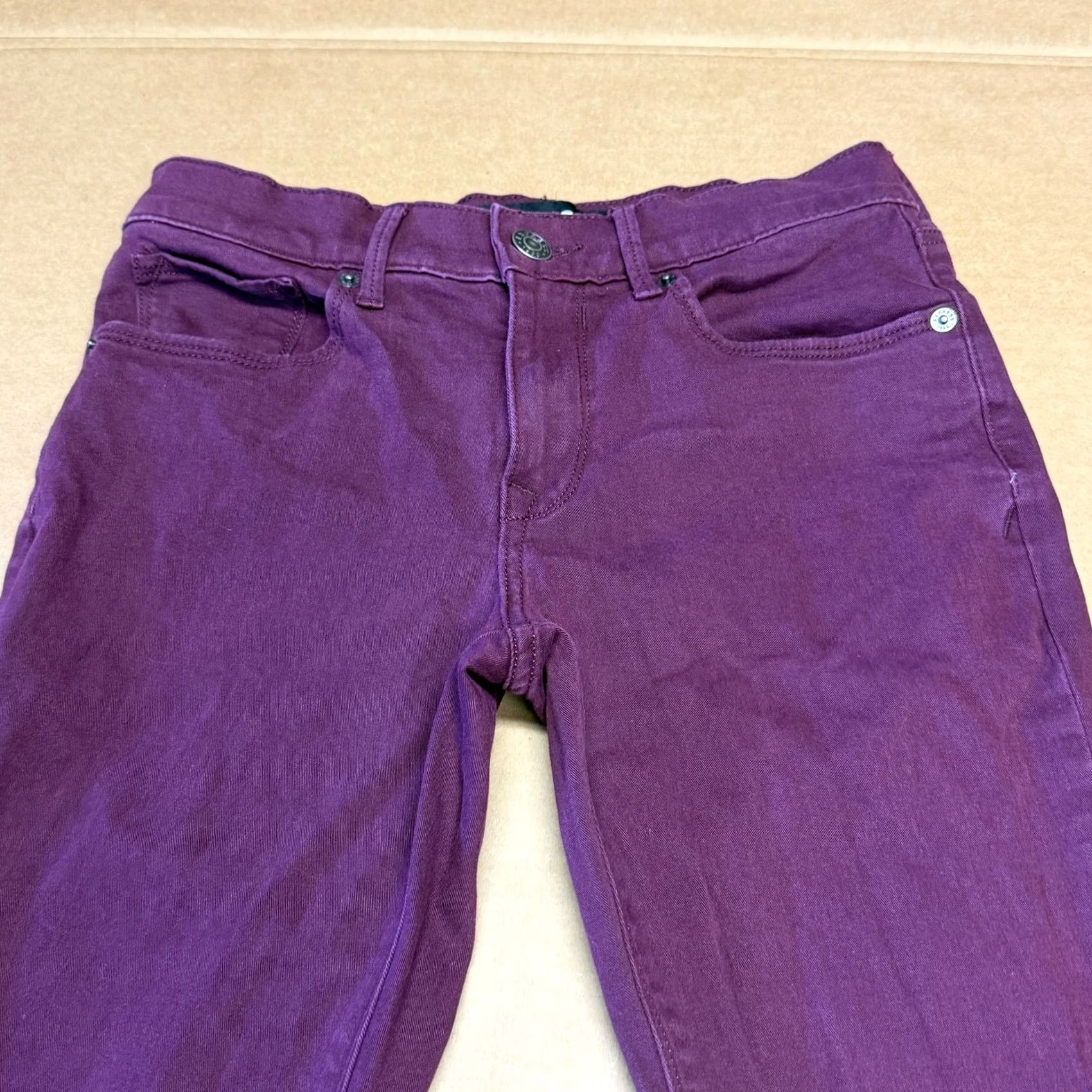 Express Express Pants Womens 0 Purple Skinny Ankle Legging Stretch Denim Mid Rise Size 25" / US 0 / IT 36 - 5 Thumbnail