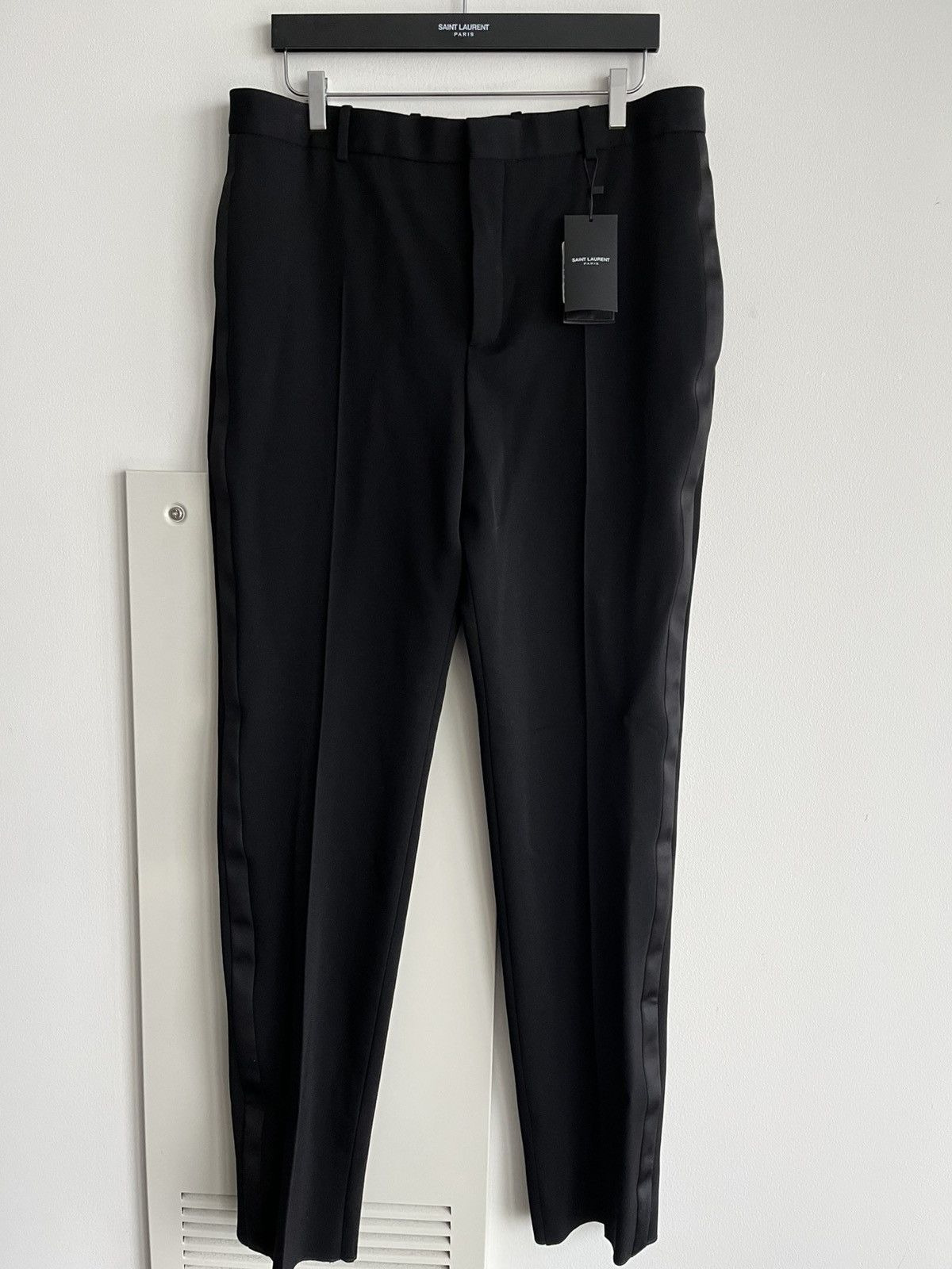 Saint Laurent Paris Brand New Classic Saint Laurent Tuxedo Pants $1,890 Value Size 52R - 5 Thumbnail