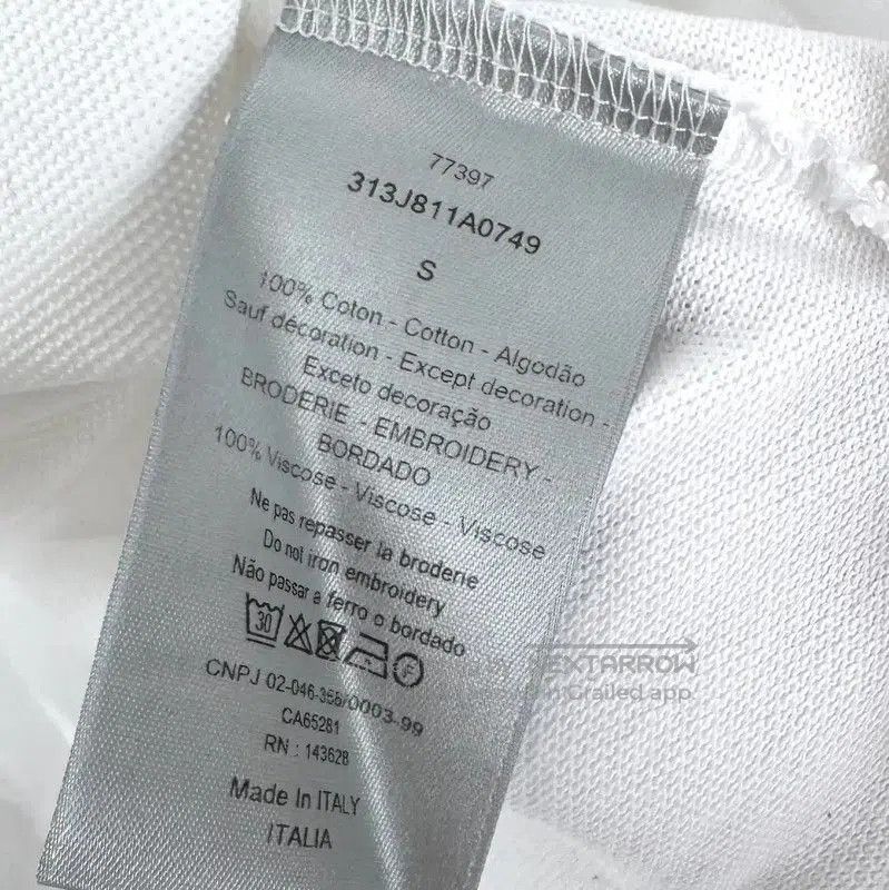 Dior Dior White Cotton Women's T. Size S / US 4 / IT 40 - 6 Thumbnail