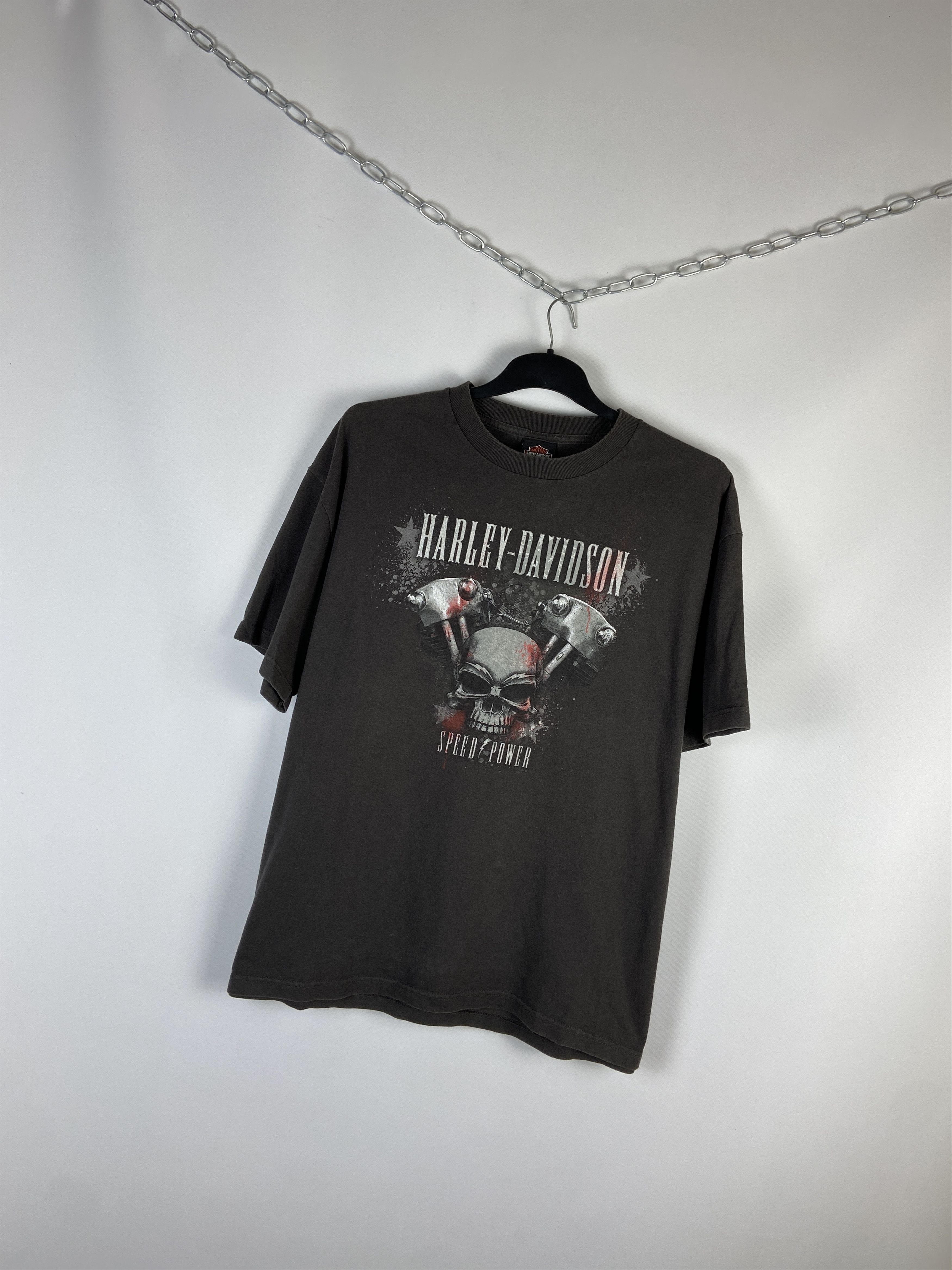 Harley Davidson Vintage HARLEY DAVIDSON Tee Graphic T-Shirt Size US XL / EU 56 / 4 - 2 Thumbnail