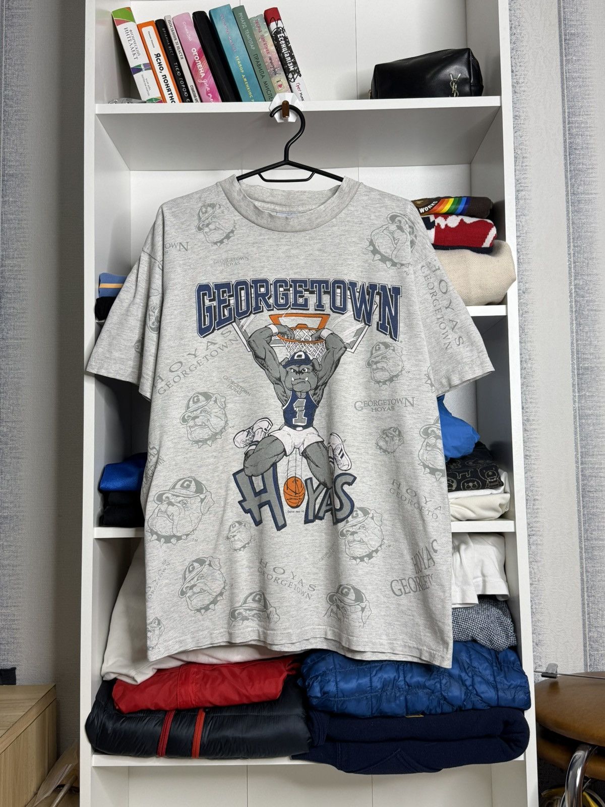 Other Vintage Georgetown Hoyas Active Image 1991 tshirt size L Size US L / EU 52-54 / 3 - 1 Thumbnail