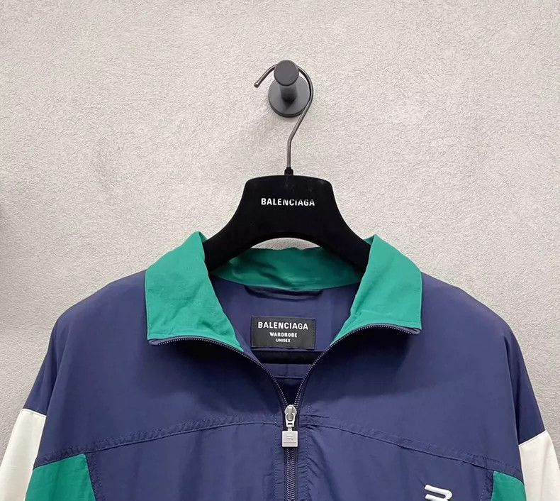Balenciaga Balenciaga Contrast Collar Zipper Jacket Size US L / EU 52-54 / 3 - 4 Thumbnail