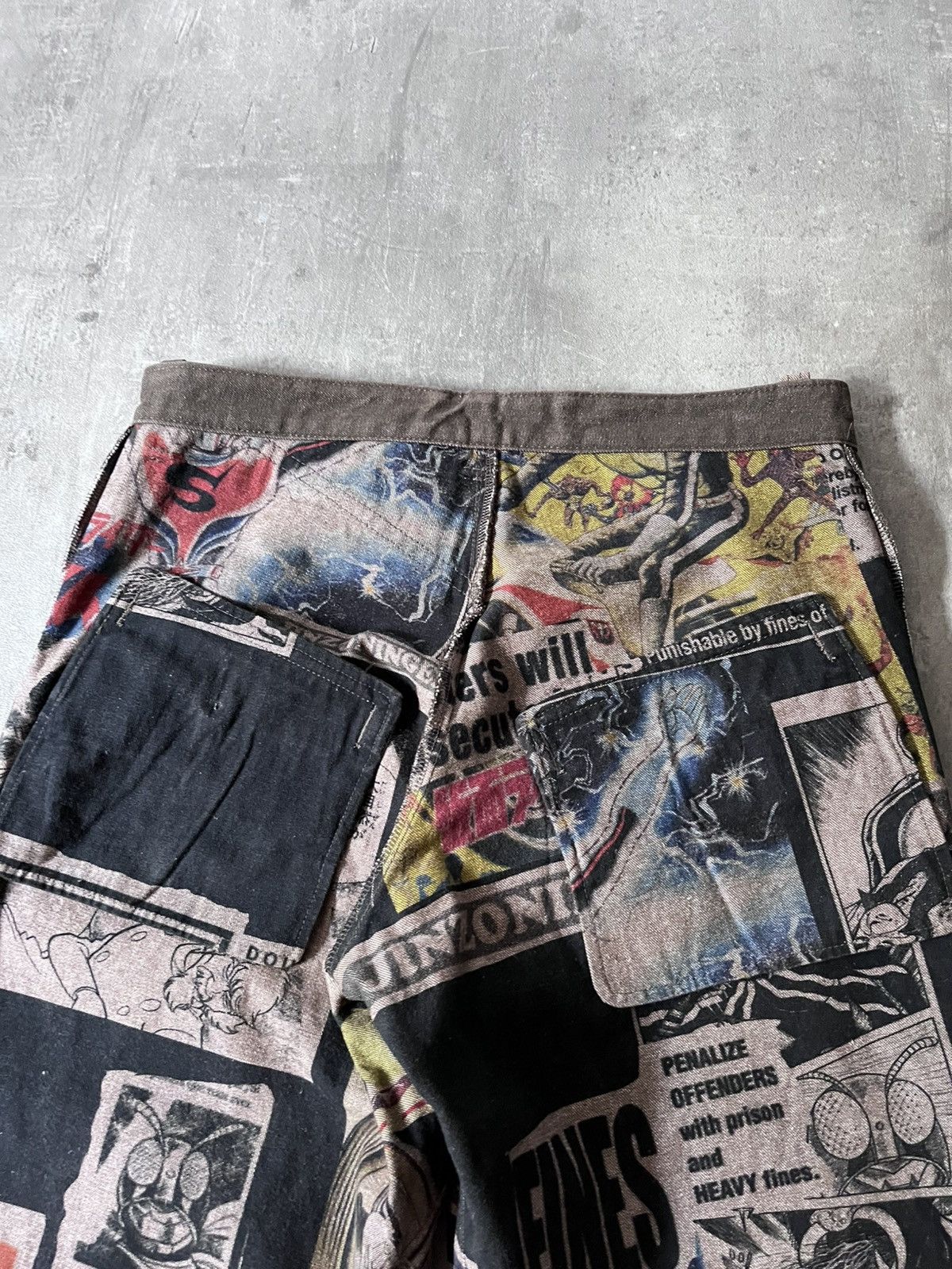 Yohji Yamamoto Y's x Shotaro Ishinomori A/W 2007 reversible pants Size US 30 / EU 46 - 8 Thumbnail
