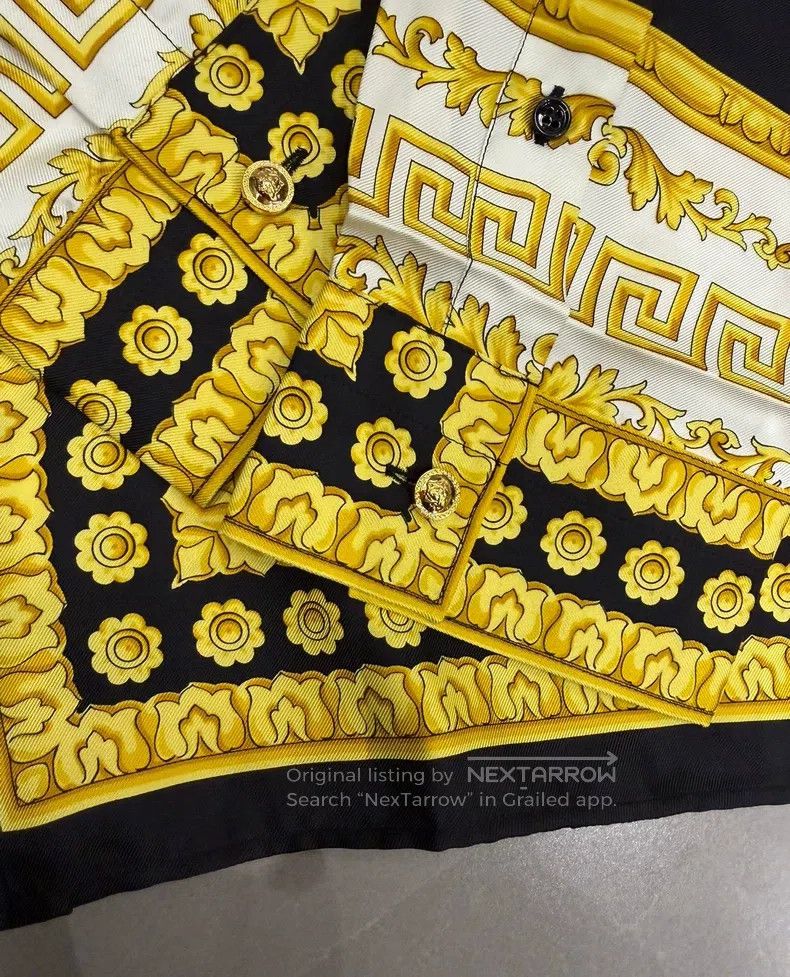 Versace Versace Black and gold Medusa long-sleeved shirt Size US L / EU 52-54 / 3 - 2 Thumbnail