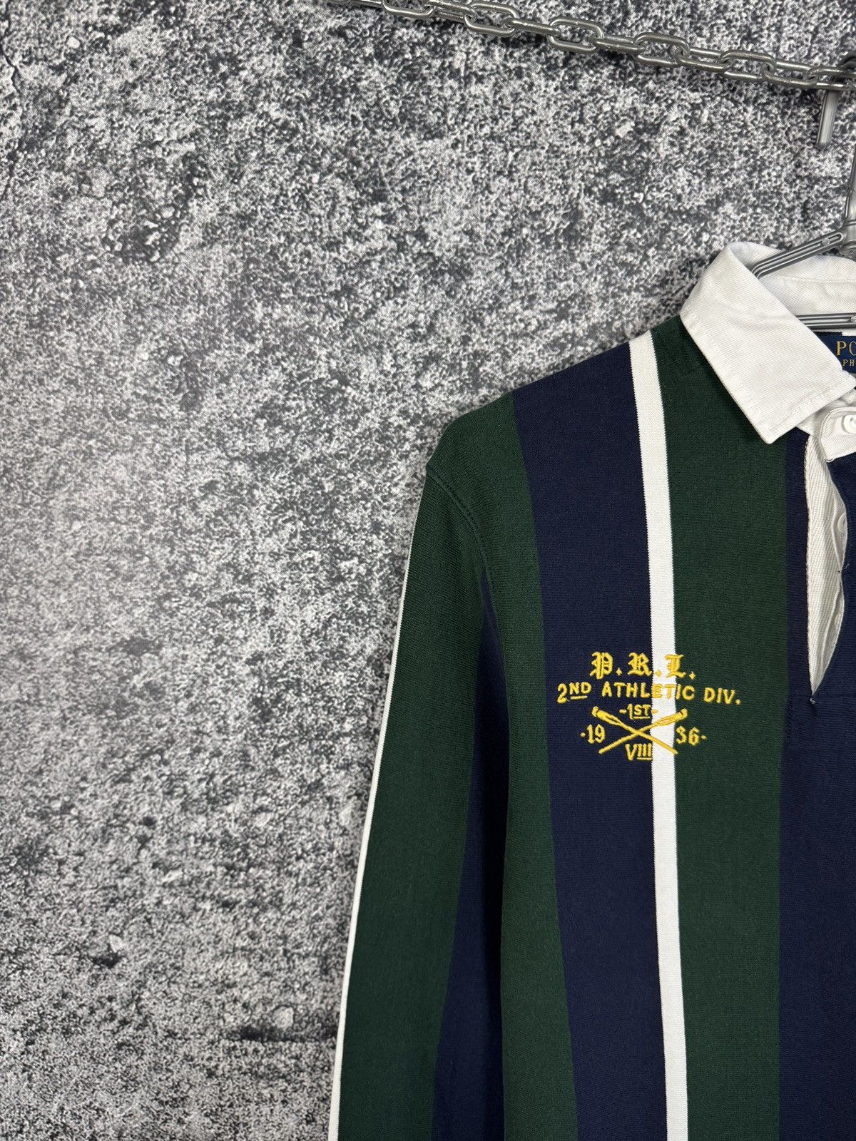 Polo Ralph Lauren Polo Ralph Lauren Polo Long Sleeve Striped Rugby Shirt Sz S Size US S / EU 44-46 / 1 - 3 Thumbnail
