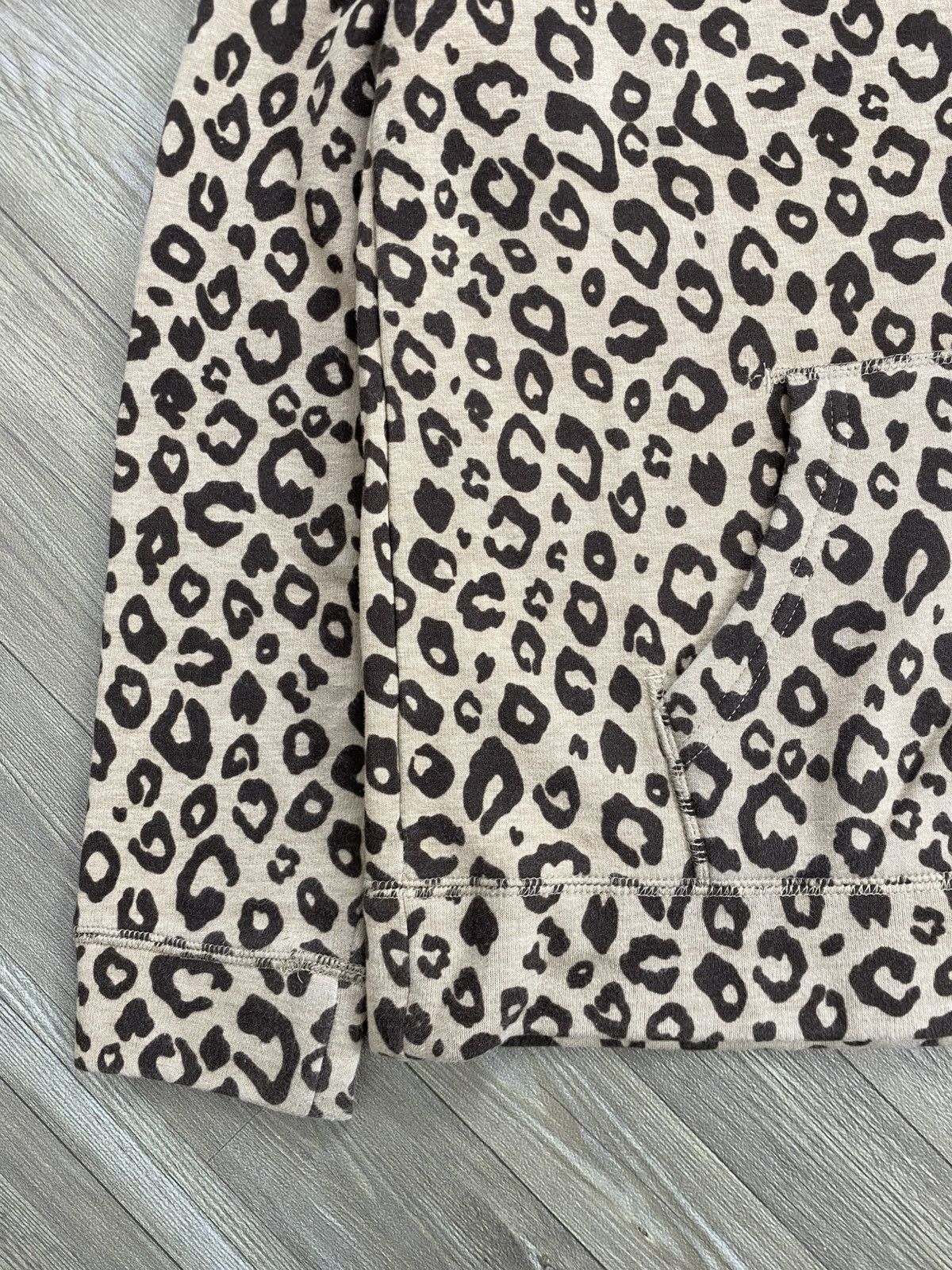 If Six Was Nine 2000s Everlast Leopard Zip Fur Hoodie Gothic Kmrii Lgb Style Size US L / EU 52-54 / 3 - 5 Thumbnail