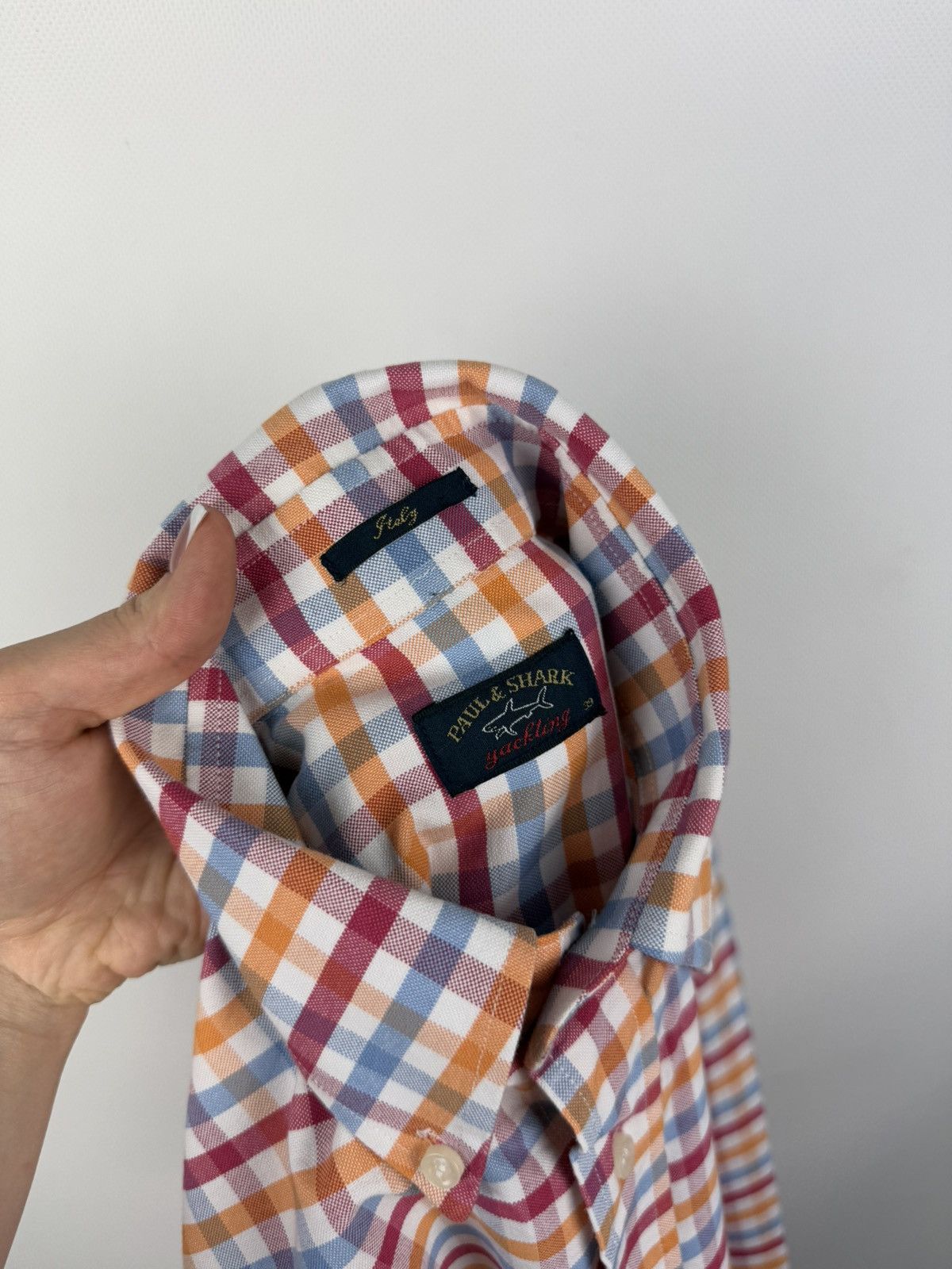 Paul & Shark Paul & Shark Men’s Long Sleeve Checked Plaid Button Up Shirt Size US L / EU 52-54 / 3 - 19 Thumbnail