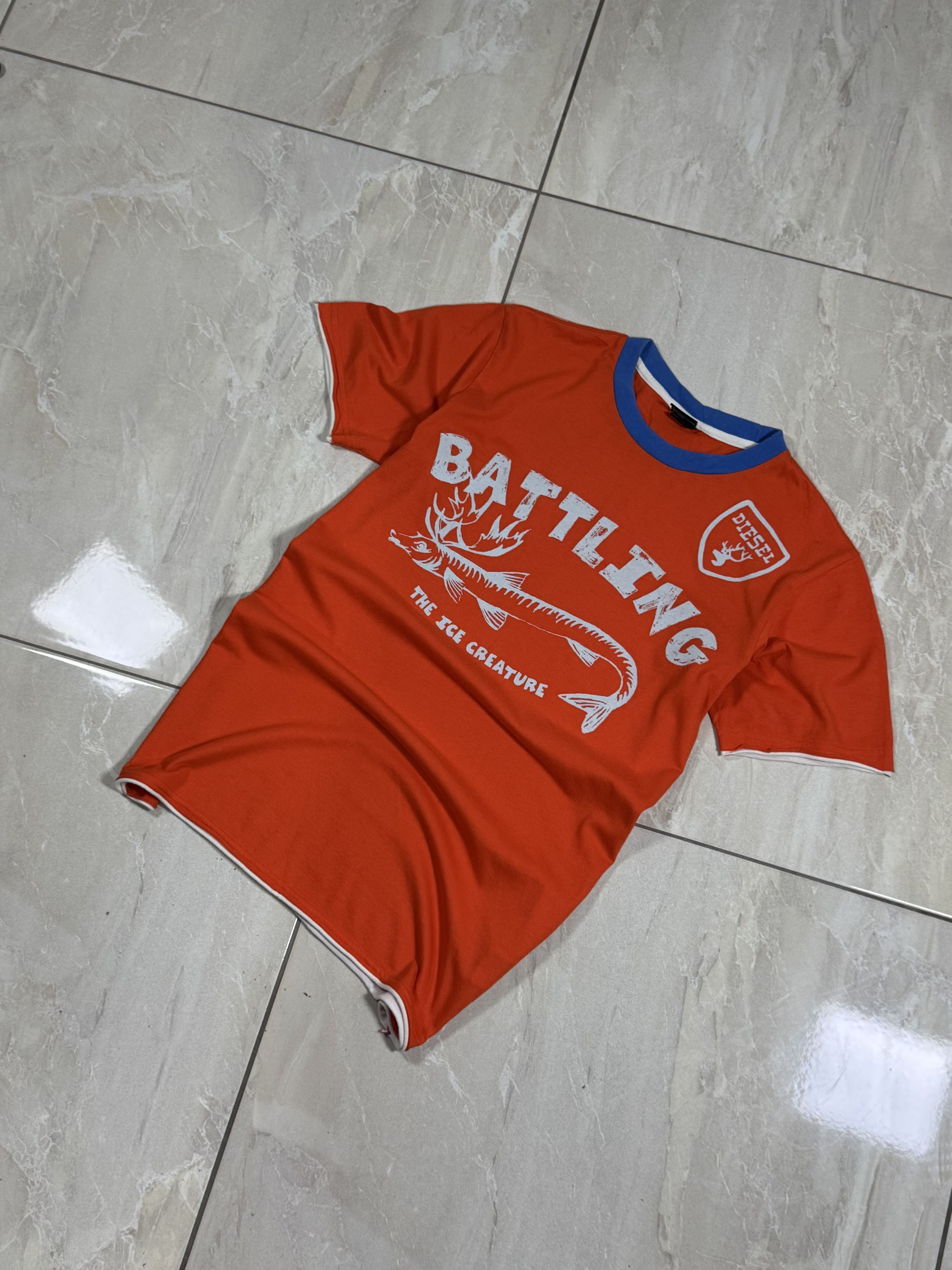 Diesel Vintage Tee Diesel BATTLING Fish - Size M Size US M / EU 48-50 / 2 - 2 Thumbnail