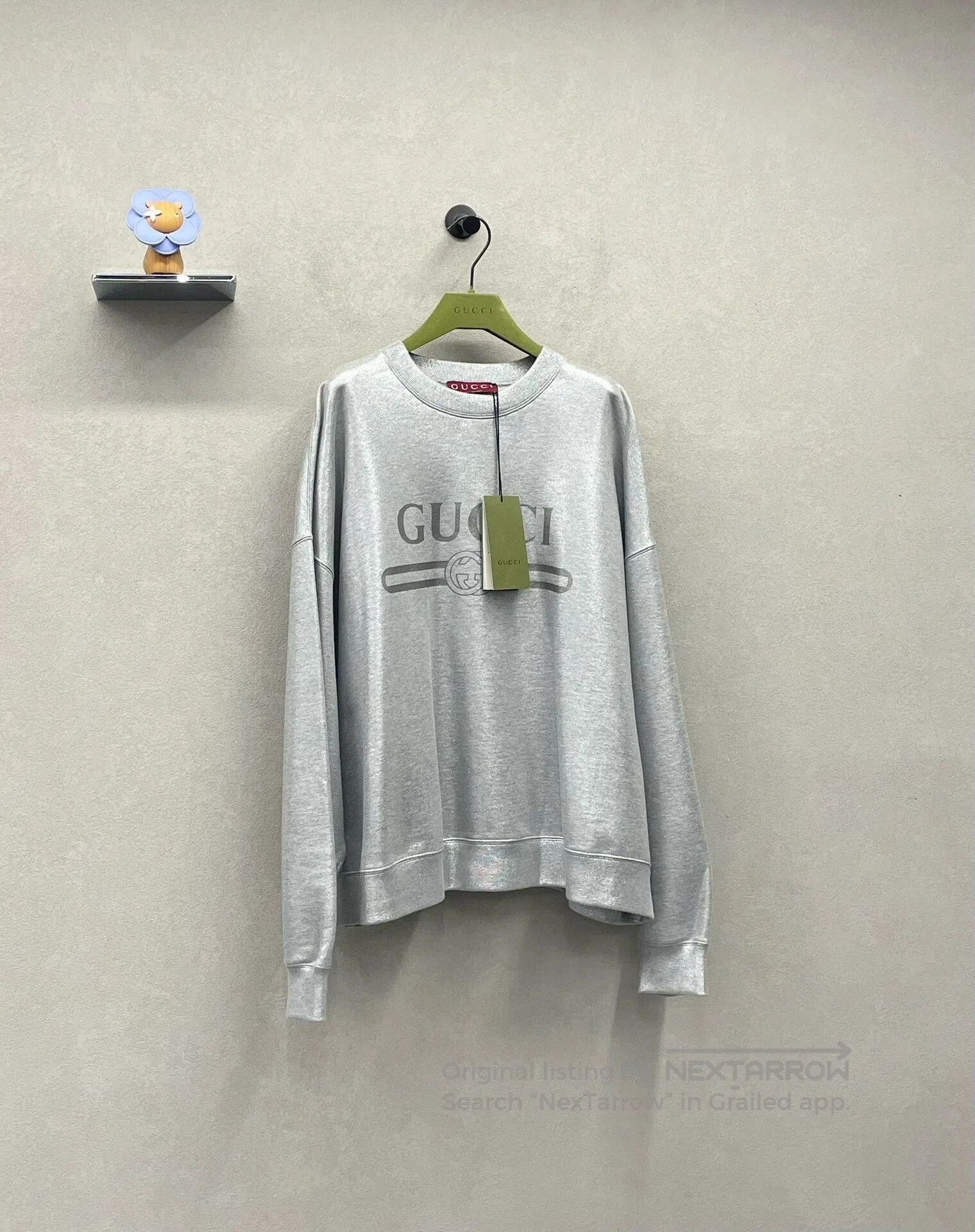 Gucci gucci silver logo sweatshirt size m. Size US M / EU 48-50 / 2 - 3 Thumbnail