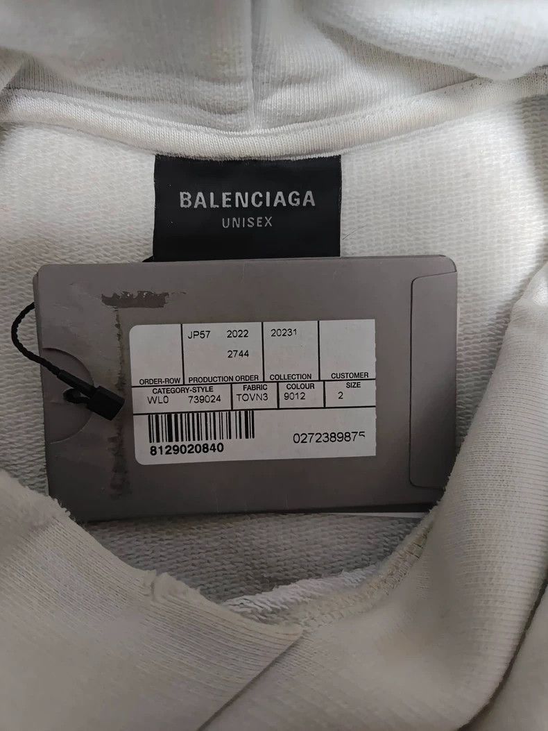 Balenciaga Balenciaga Manchester United Hoodie with Distressed Design- Size US M / EU 48-50 / 2 - 4 Thumbnail