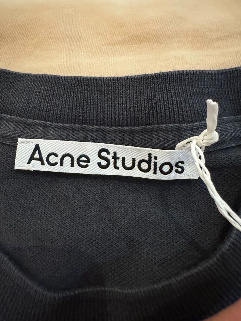 Acne Studios acne studios Embroidered badge solid-color round-neck T-sh Size US L / EU 52-54 / 3 - 4 Thumbnail