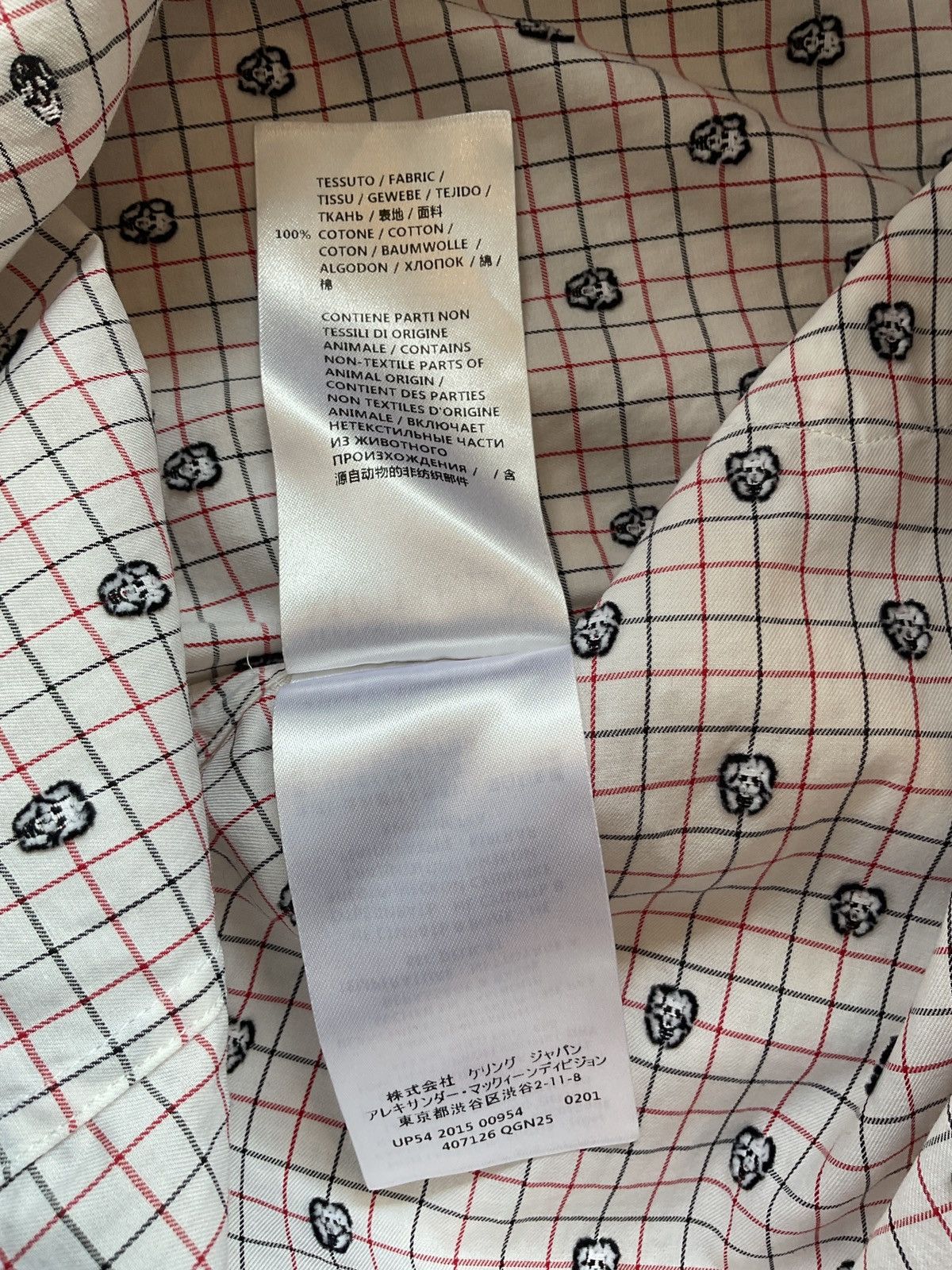 Alexander McQueen Alexander McQueen Mini Skull Collar Shirt Size46 Size US S / EU 44-46 / 1 - 7 Thumbnail