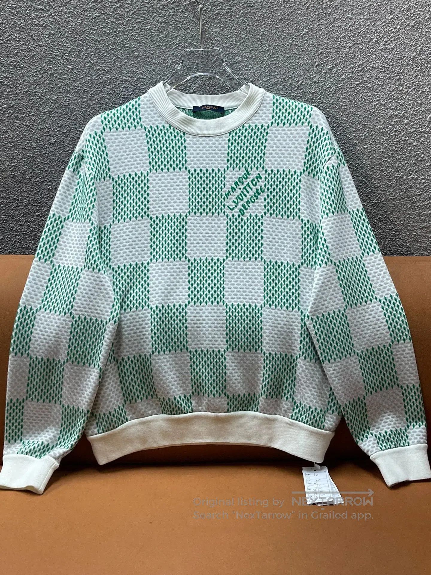 Louis Vuitton Louis Vuitton SS24 Checkered Logo Sweatshirt. Size US M / EU 48-50 / 2 - 1 Thumbnail