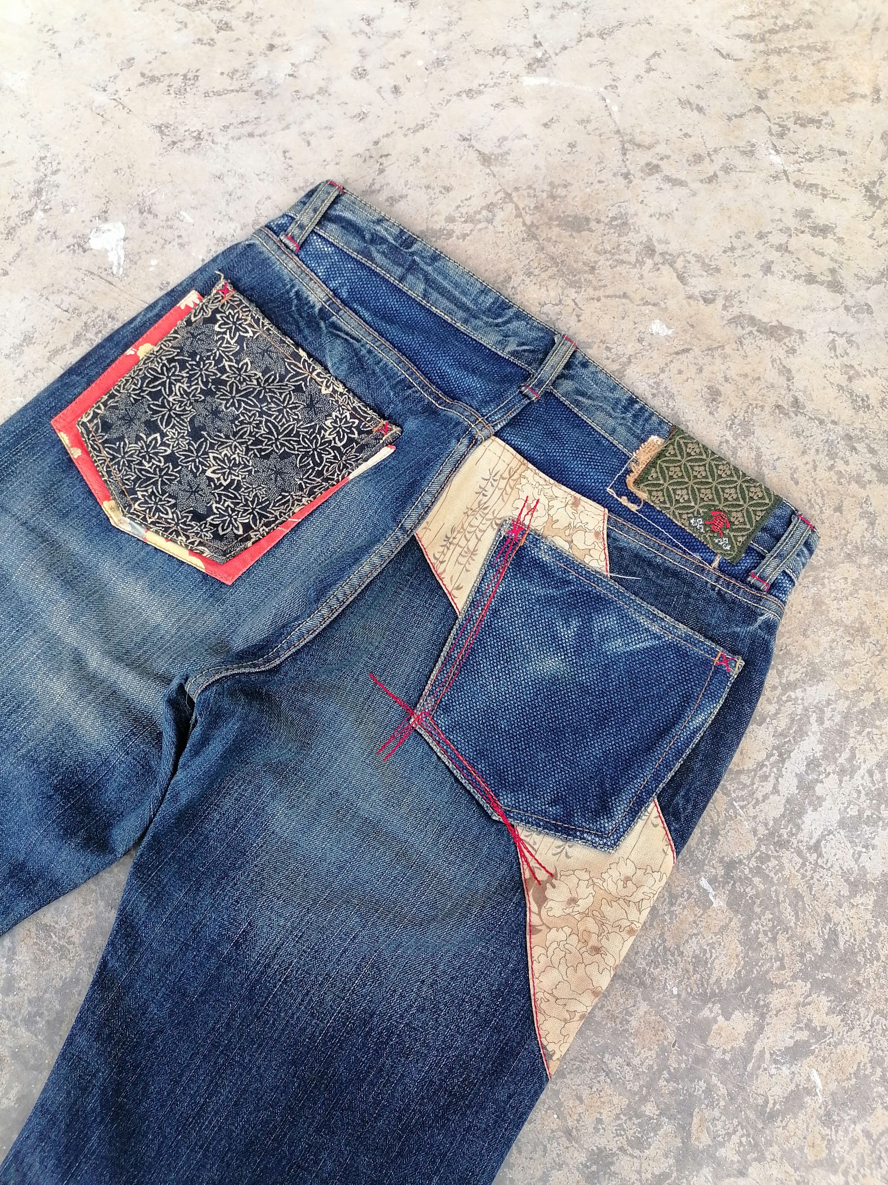 Japanese Brand Made in Japan Eternal Sashiko Denim Pants Size US 32 / EU 48 - 7 Thumbnail