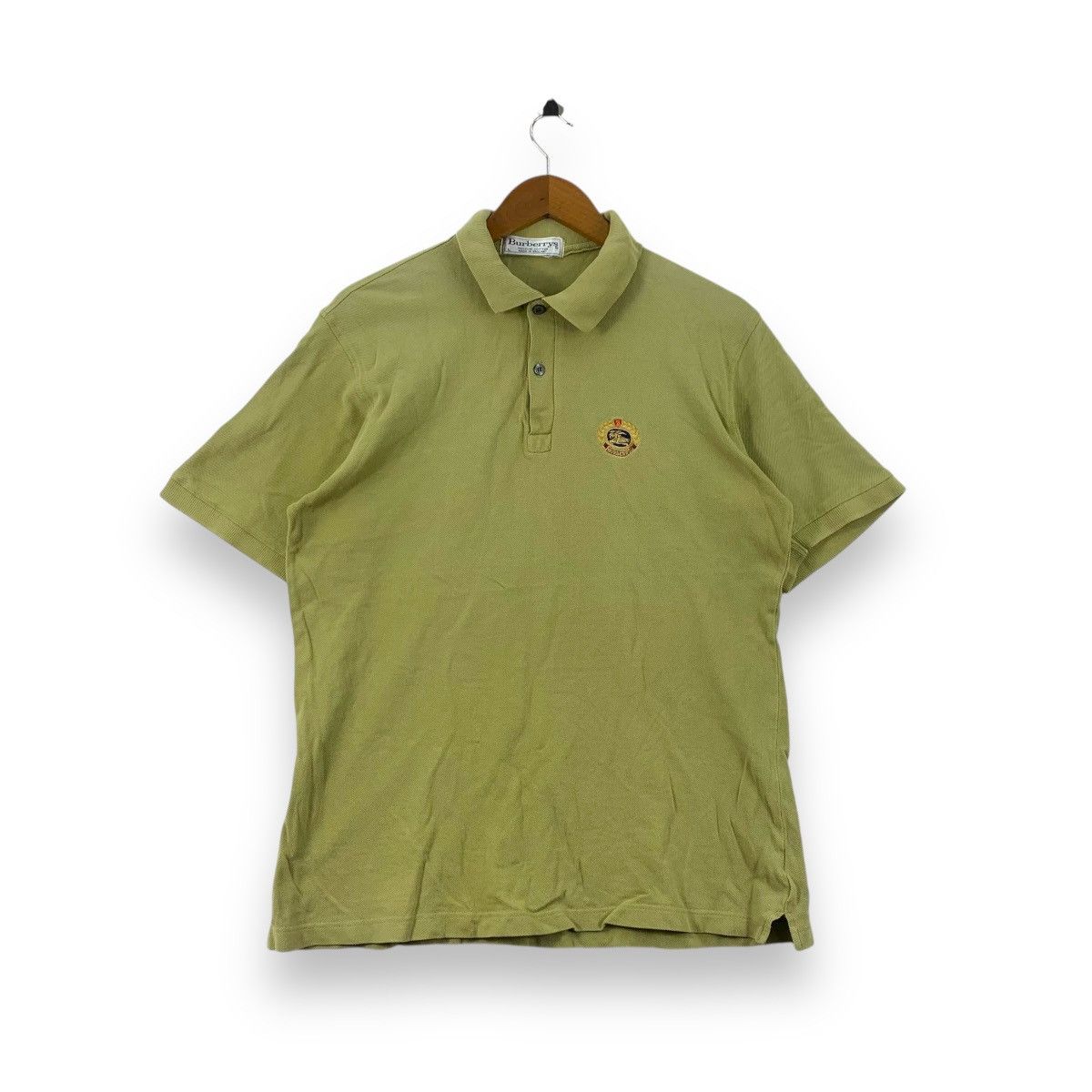 Burberry Vintage 90’ BURBERRY LONDON Made In England Polo Tee Shirt Size US L / EU 52-54 / 3 - 1 Thumbnail