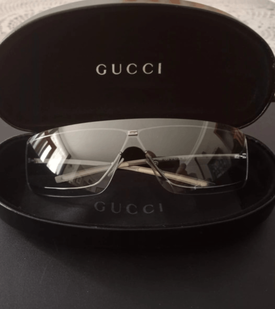 Gucci Gucci Sunglasses 1710/S Mask Logo Shield Sport Vintage Size ONE SIZE - 2 Thumbnail