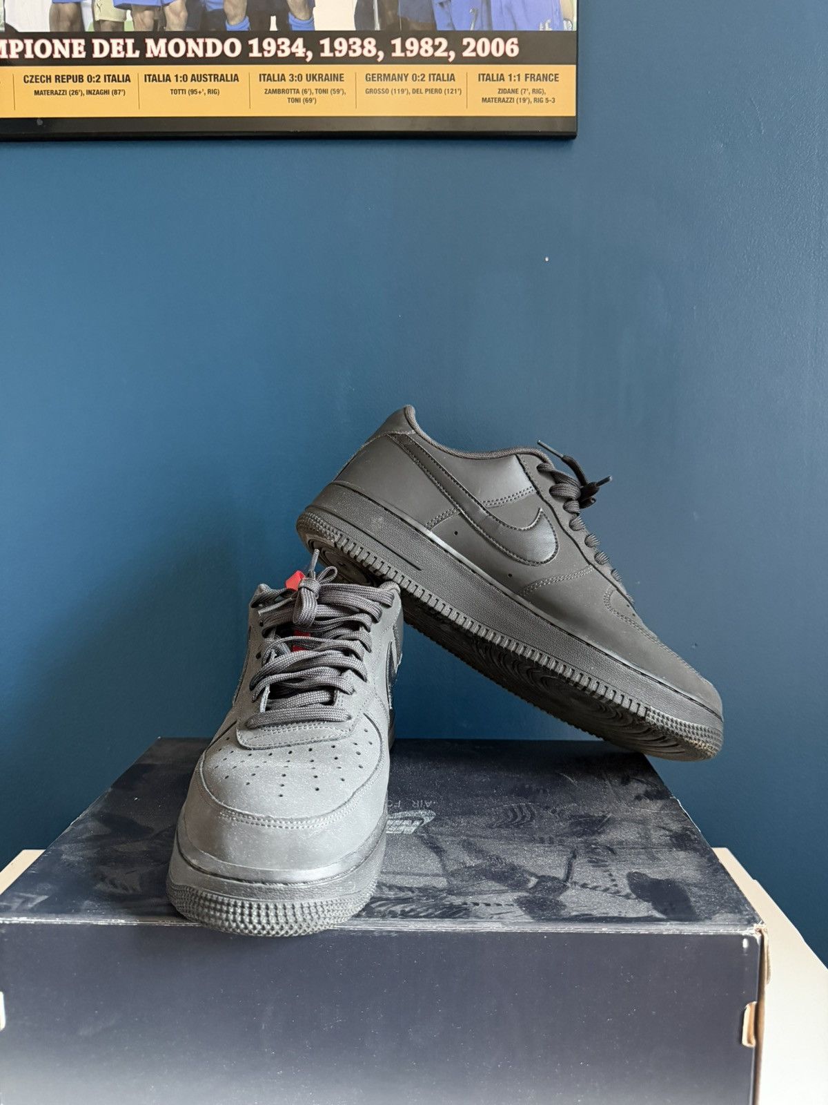 Nike Nike Air Force 1 ‘07 LV8 JDI – Triple Black – Size 10 Size US 10.5 / EU 43-44 - 3 Thumbnail