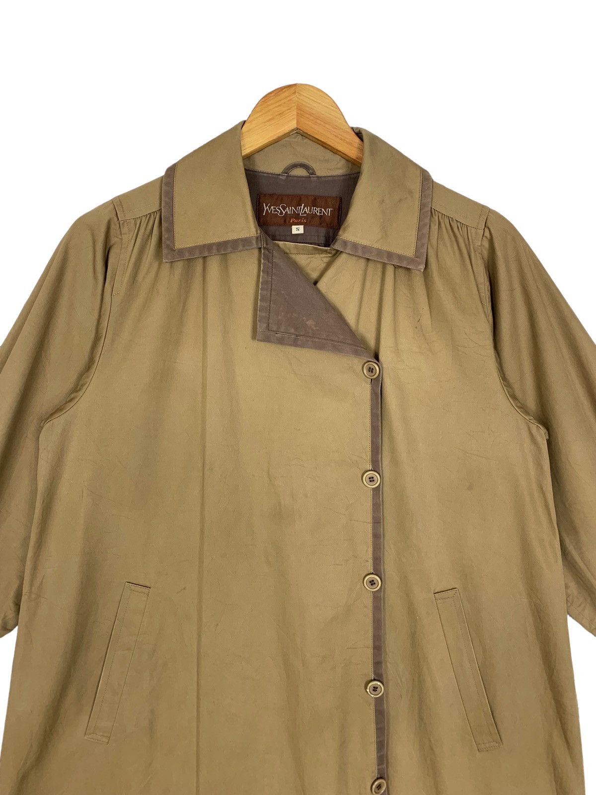 Yves Saint Laurent Yves Saint Laurent Designer Luxury Long Coat Size S / US 4 / IT 40 - 2 Thumbnail