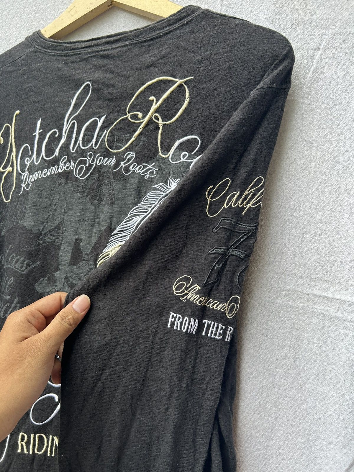 If Six Was Nine × Japanese Brand × Le Grande Bleu (L.G.B.) Gotcha surfwear since the beginning poem longsleeve Size US L / EU 52-54 / 3 - 7 Thumbnail
