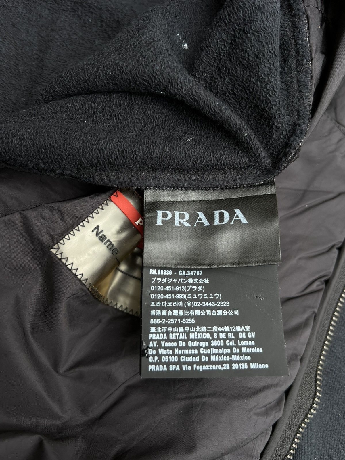 Prada Prada Black Quilted Hybrid Bomber Jacket – Size L Size US L / EU 52-54 / 3 - 14 Thumbnail