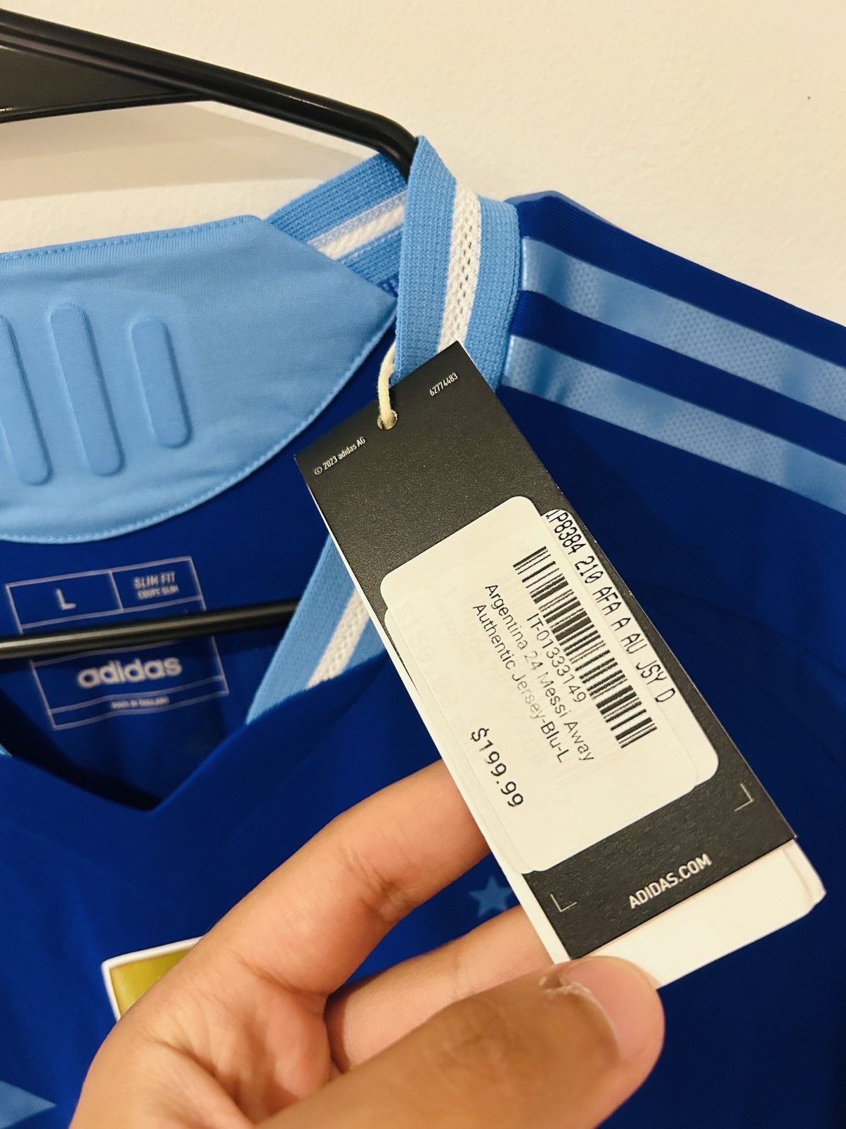Adidas Messi Argentina 2024 Away Player Jersey BNWT Size US L / EU 52-54 / 3 - 3 Thumbnail