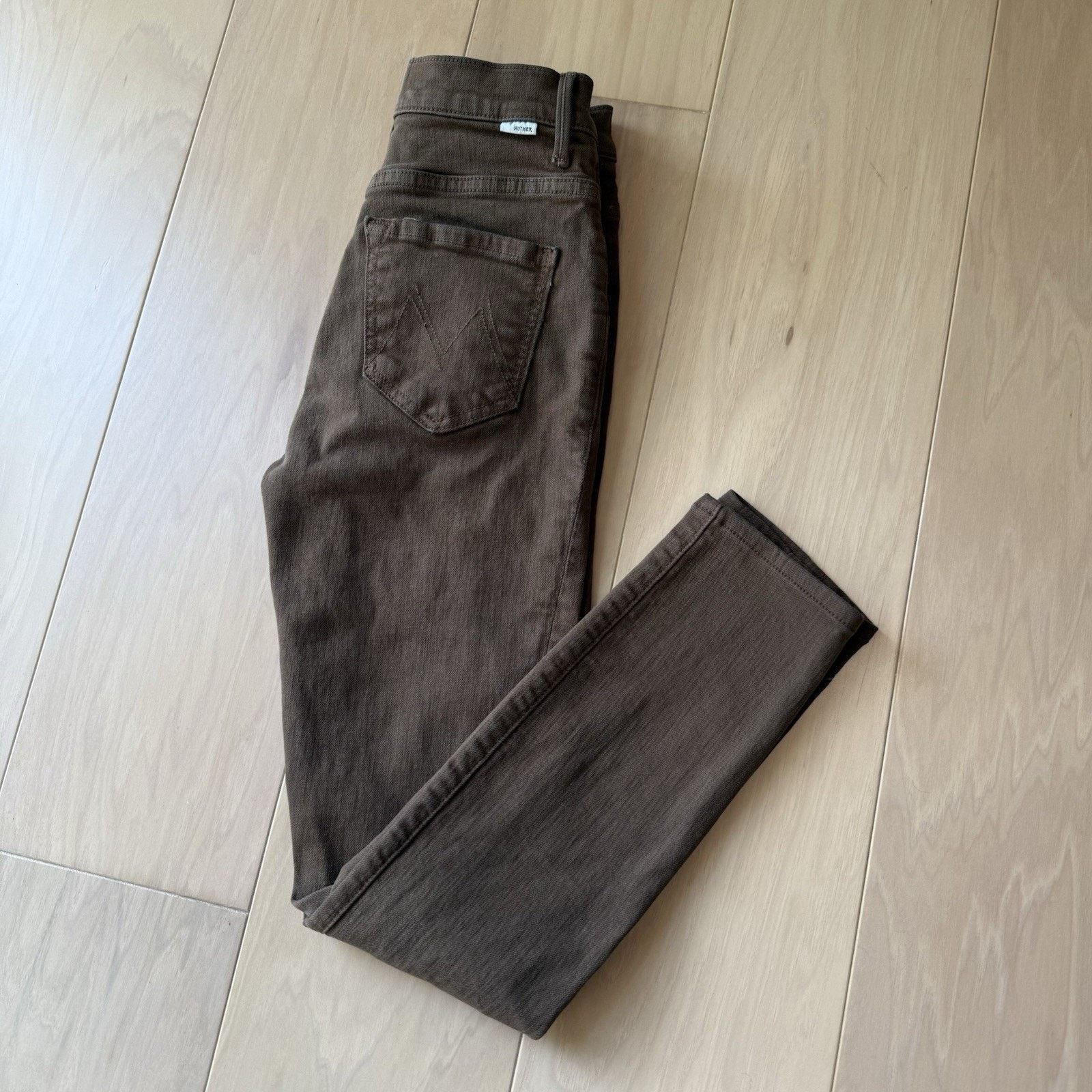 MOTHER Mother Seamed Swooner Jeans Women's 24 Brown Skimp Glam Size 24" / US 00 / IT 34 - 9 Thumbnail