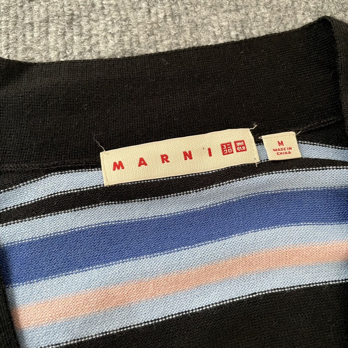 Marni Marni Uniqlo Blend Striped Cardigan Sweater Knitwear Size US M / EU 48-50 / 2 - 3 Thumbnail