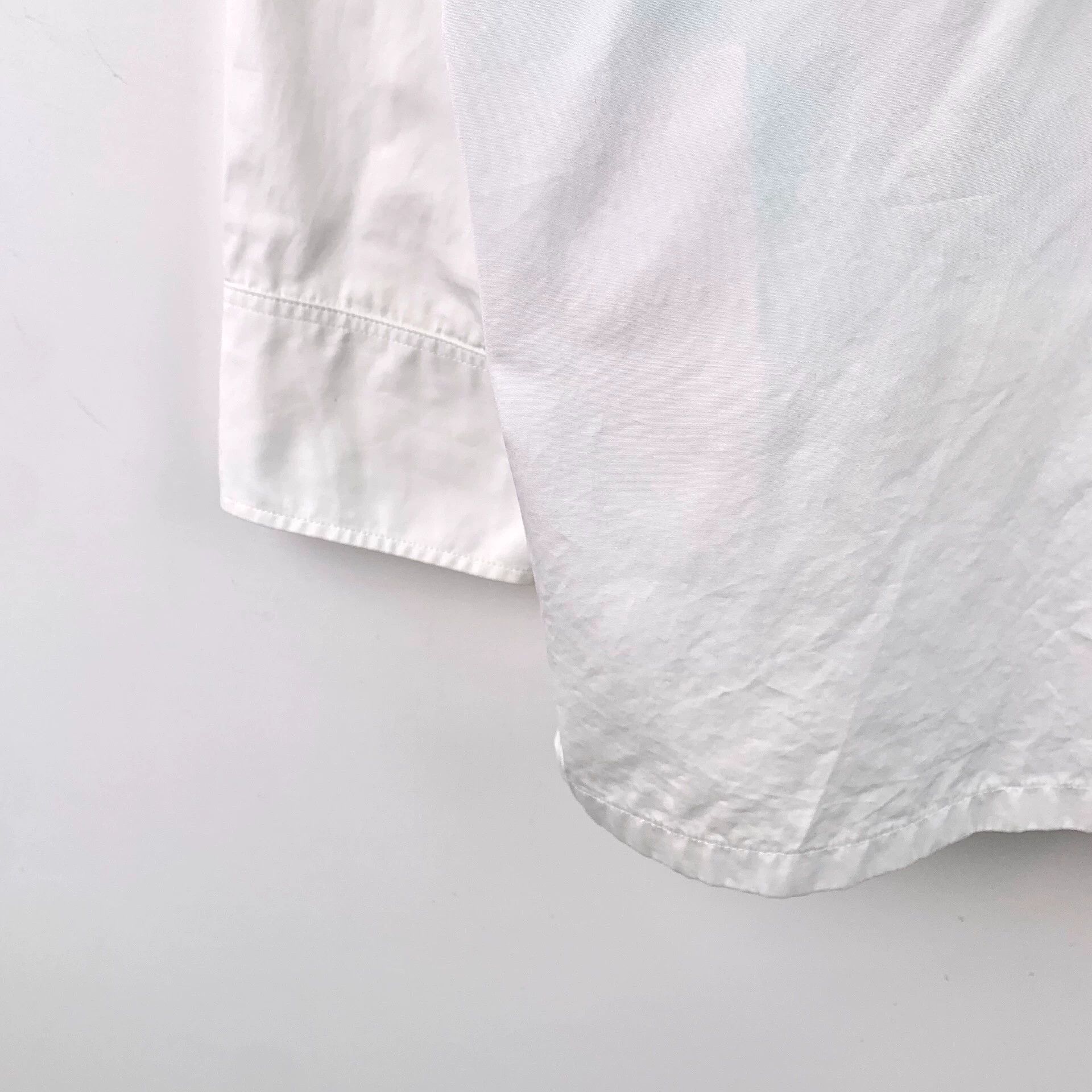 Prada Prada Cotton Crew Neck Single-Breasted Long-Sleeve Shirt Size XS / US 0-2 / IT 36-38 - 4 Thumbnail