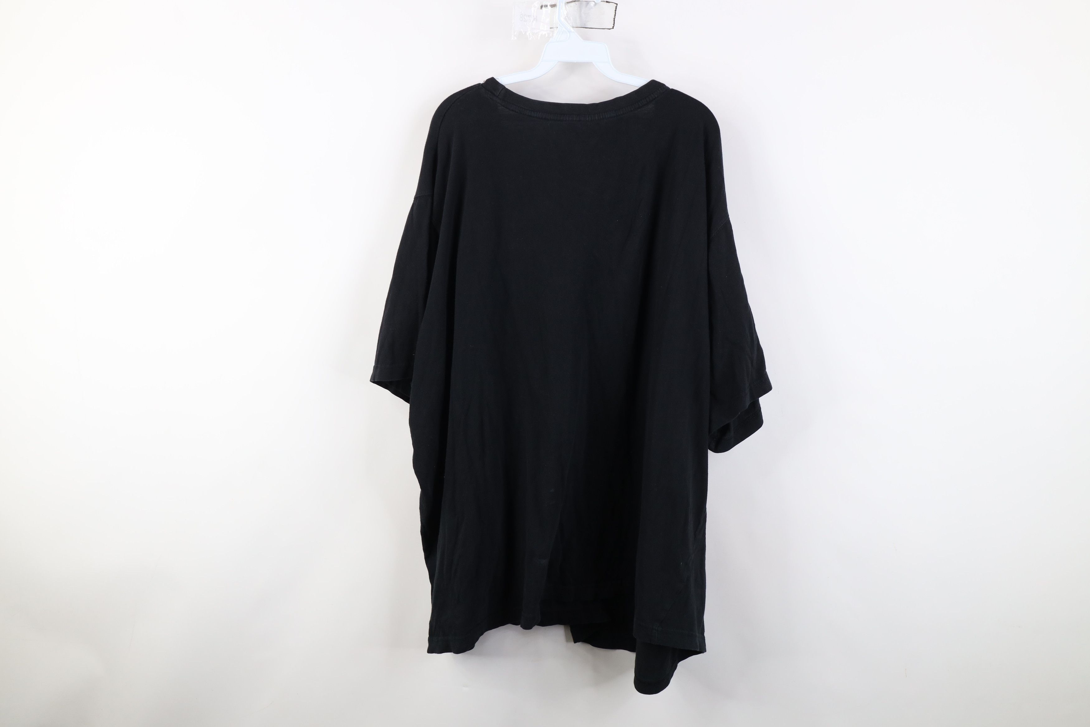 Vintage Vintage 90s Y2K Streetwear Blank Cotton T-Shirt Black Size US XXL / EU 58 / 5 - 11 Thumbnail