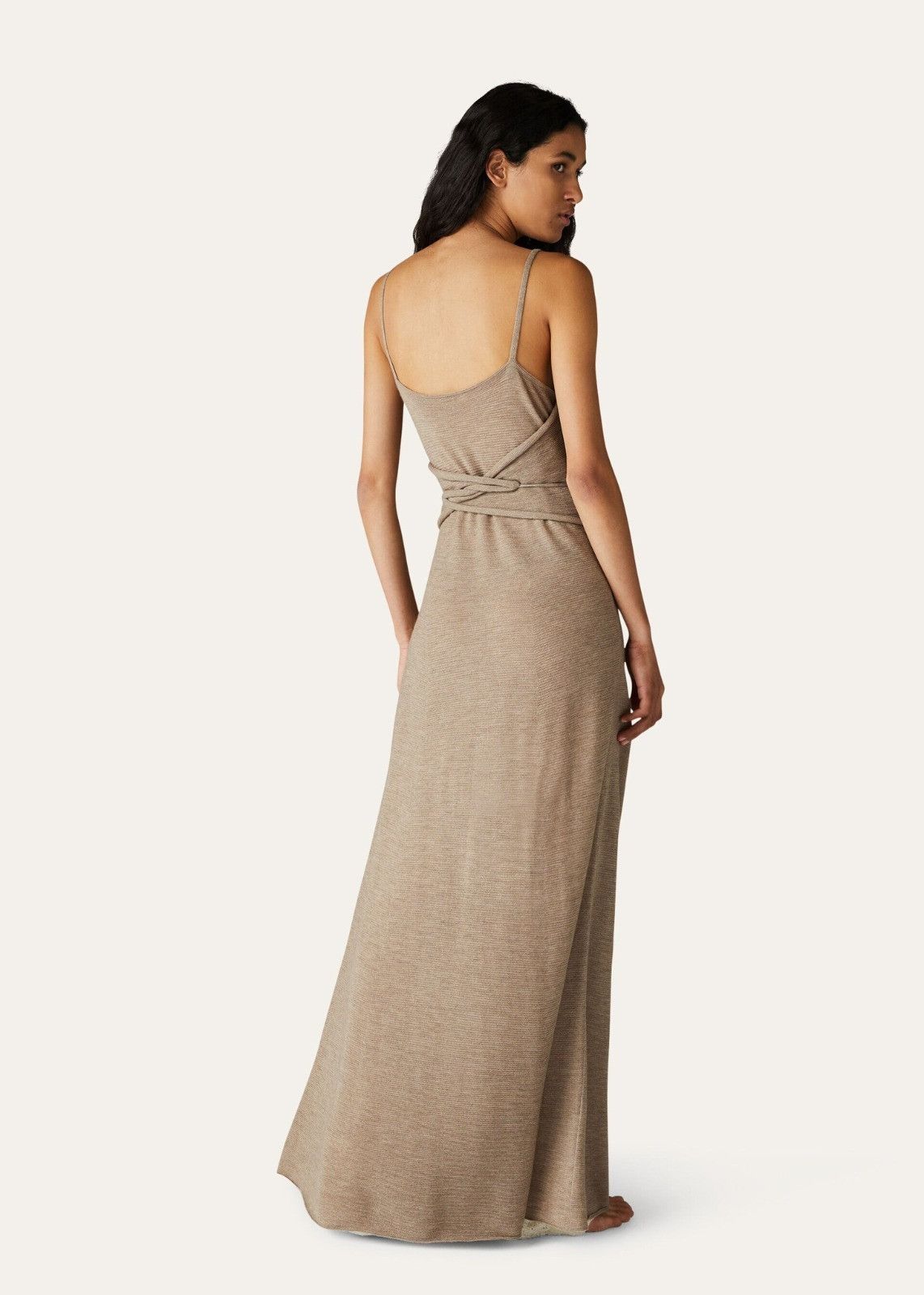 Loro Piana o1srvl11e1125 FAN1854 Cocooning Dress in Brown Size M / US 6-8 / IT 42-44 - 5 Thumbnail